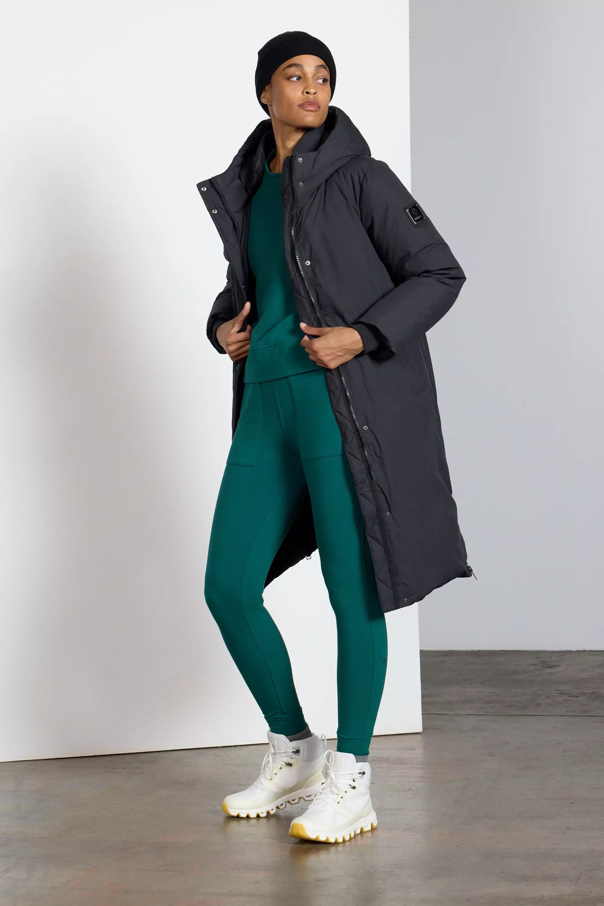 Women's maxi down puffer coat hotsell