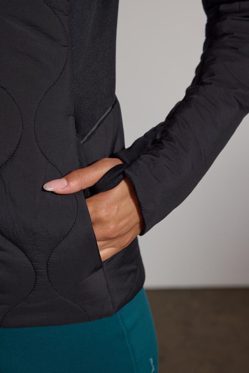 Polar Insulated Mixed Media Tech Jacket