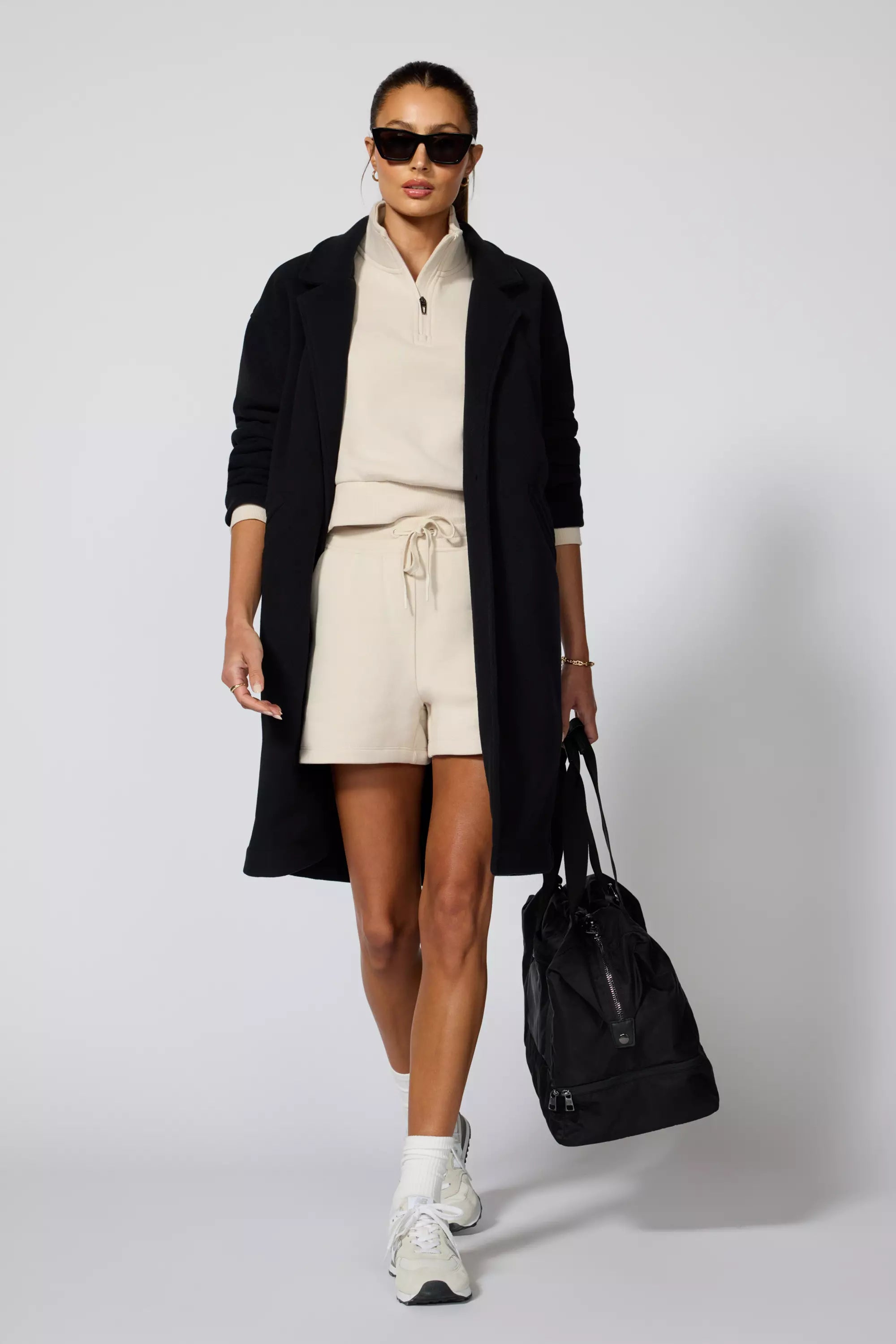 Elevate Fleece Overcoat - Black | MPG Sport