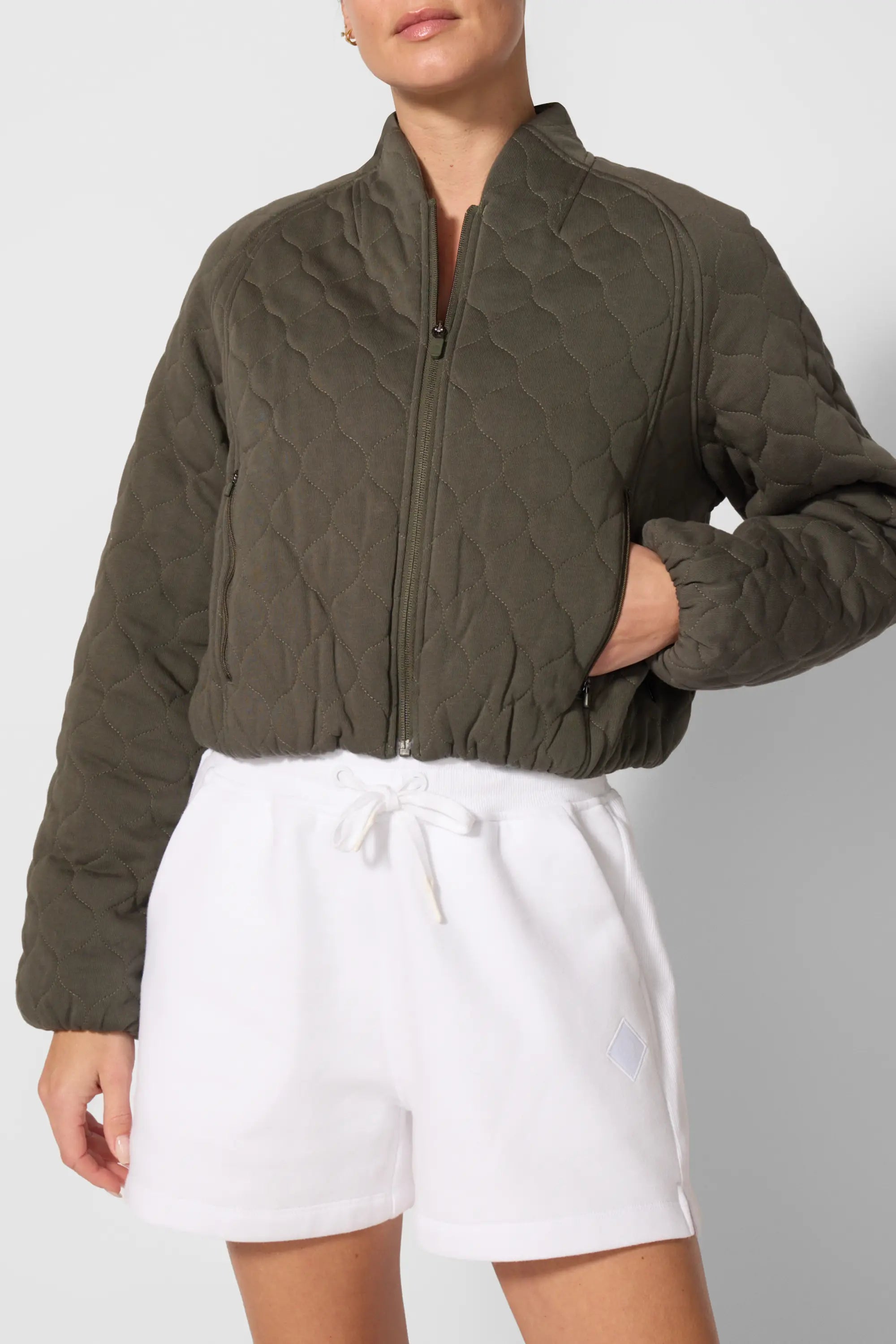 Flourish Quilted Cropped Jacket - Kambaba