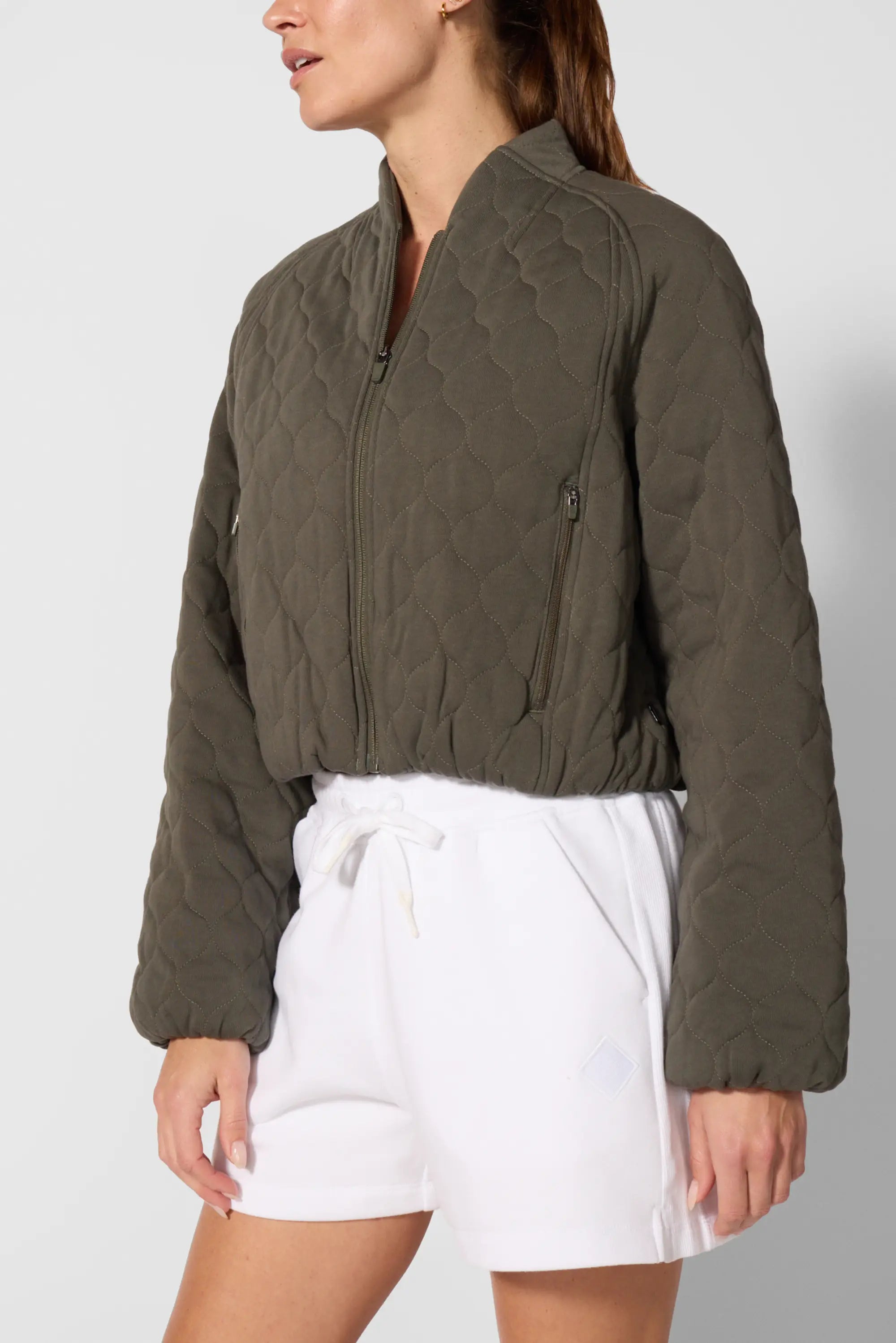 Flourish Quilted Cropped Jacket - Kambaba