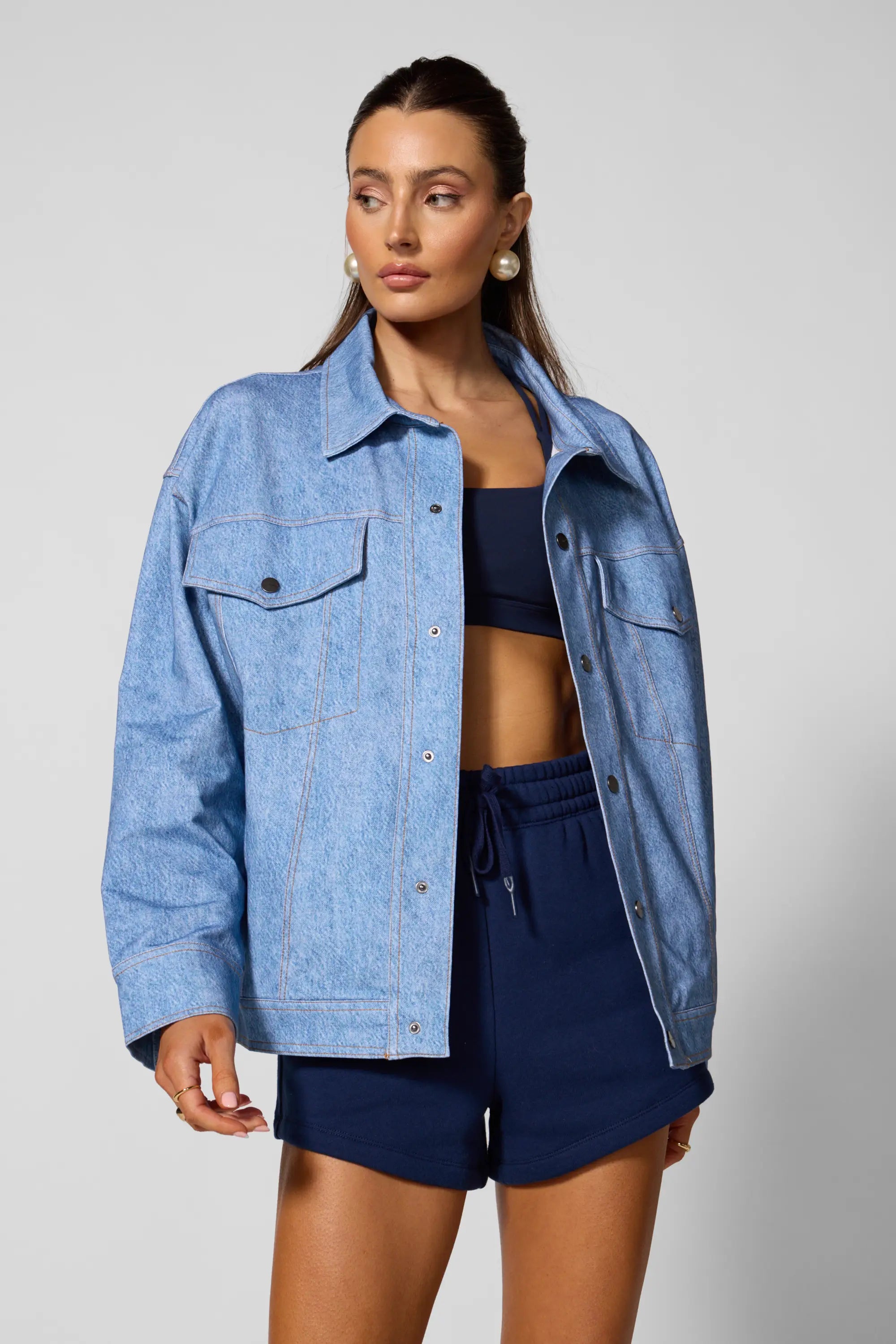 Trompe-l'oeil Jacket - Denim Wash | MPG Sport