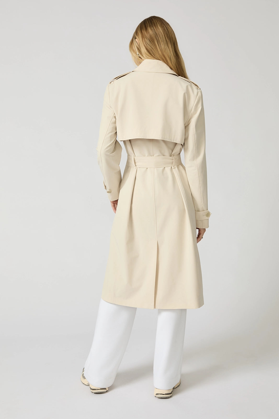 Ripstop Trench Coat - Moonbeam