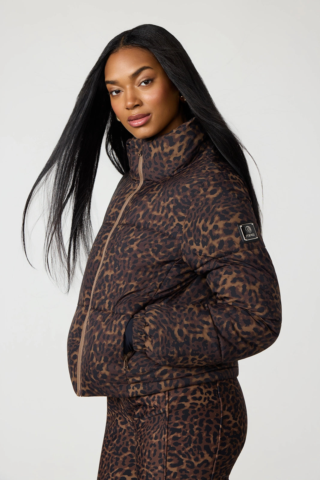 Matte Jacket - Caribou Leopard