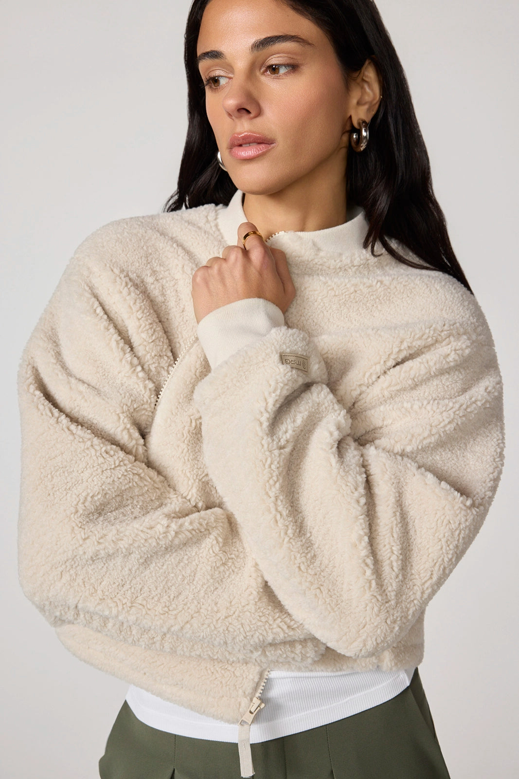 Berber Bomber Jacket - Moonbeam