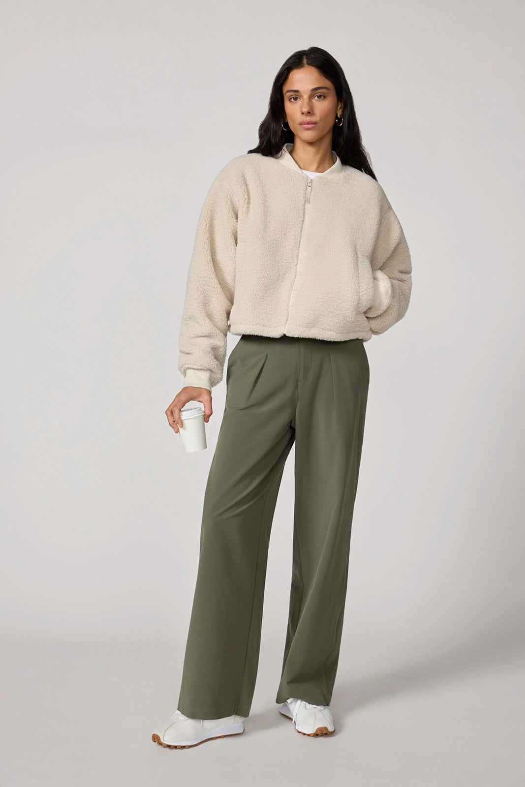 Berber Bomber Jacket - Moonbeam