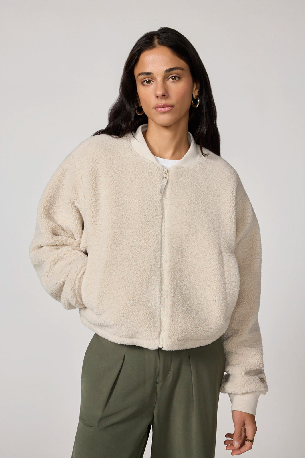 Berber Bomber Jacket - Moonbeam