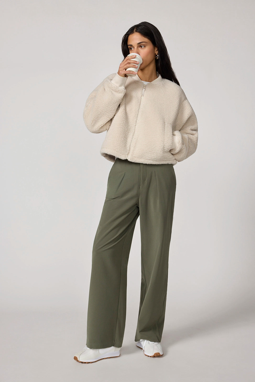 Berber Bomber Jacket - Moonbeam