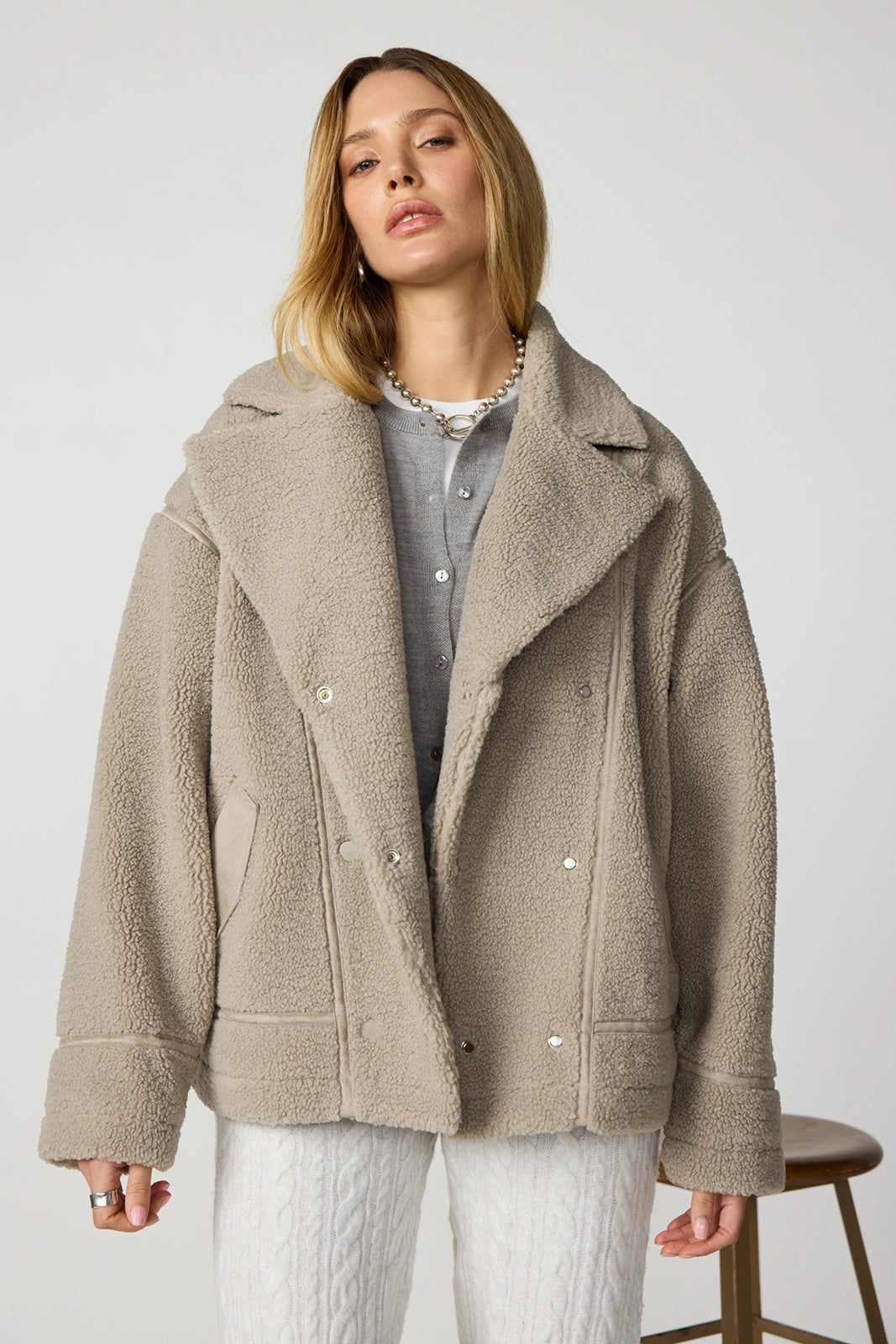 Sherpa Biker Jacket - Island Fossil