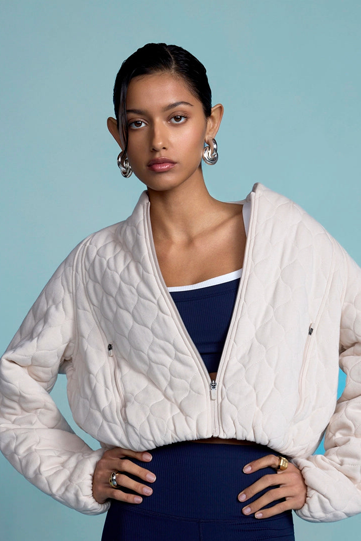 Dreamweave™ Quilted Jacket - Vanilla