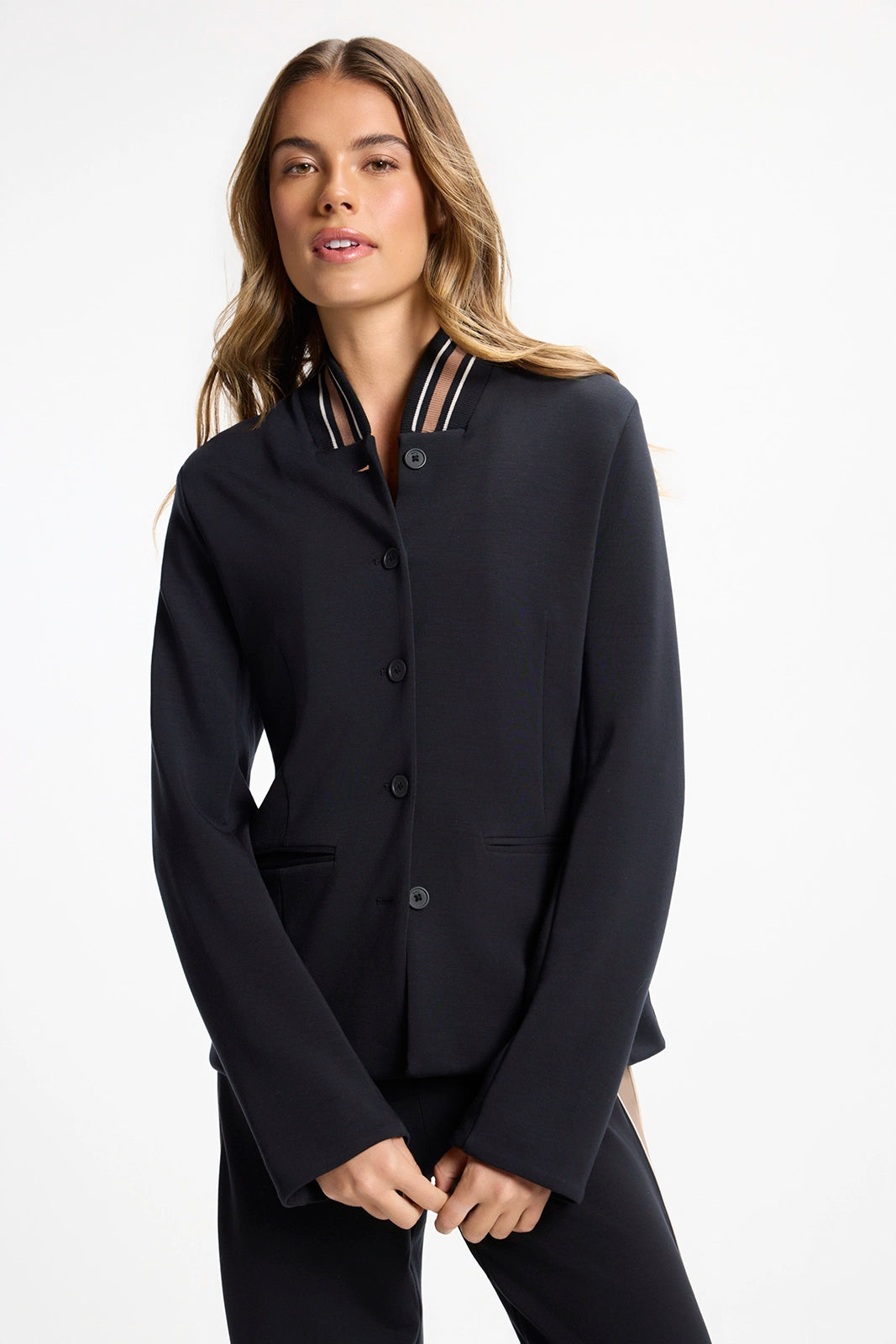 Performance Varsity Blazer - Black/Brownie
