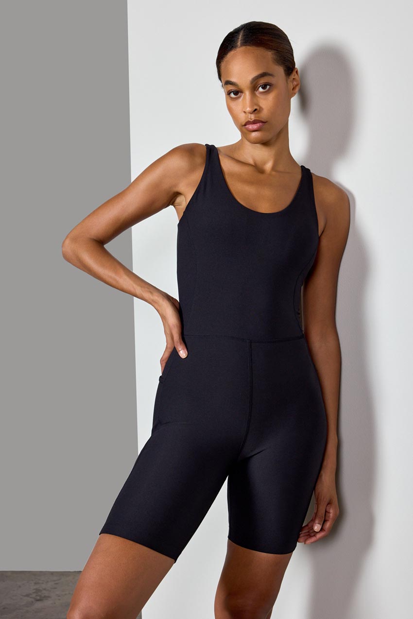 Explore Side Pocket Onesie 8" Peached
