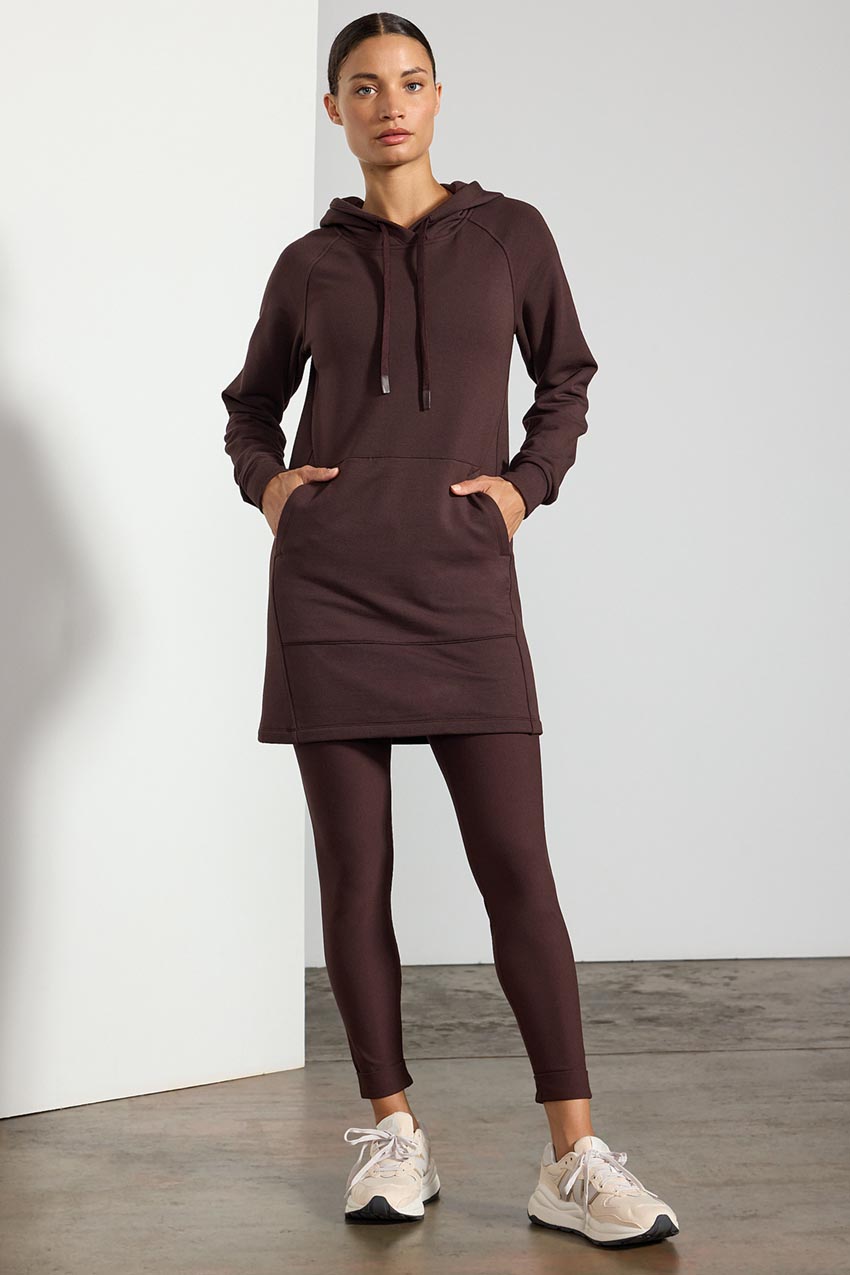 Hoodie dress store with leggings