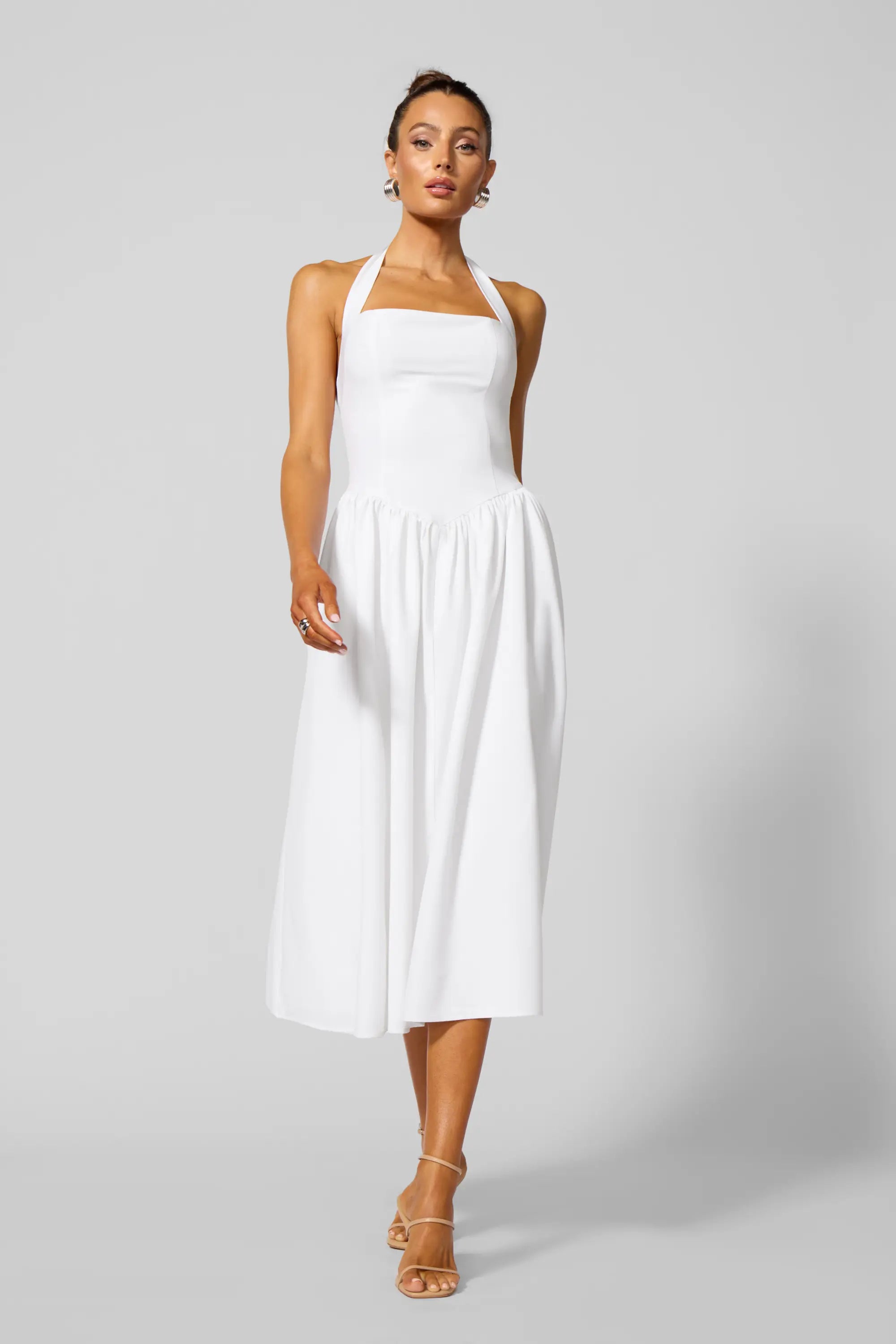 MPG Sport Twirl Dress - Brilliant White MPG Sport Twirl Dress - Brilliant White