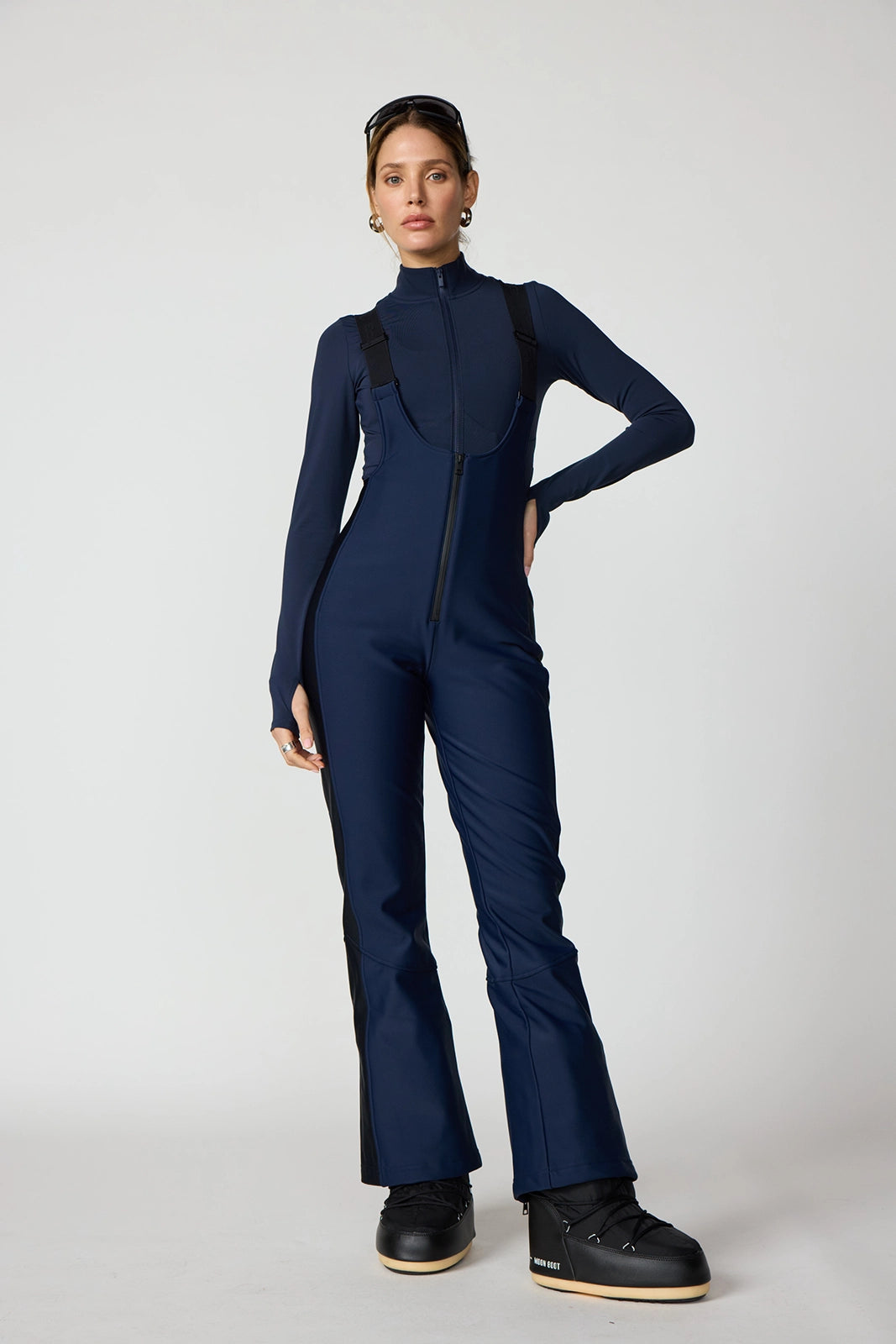 Mini Flare Ski Bib - Navy Blazer | MPG Sport