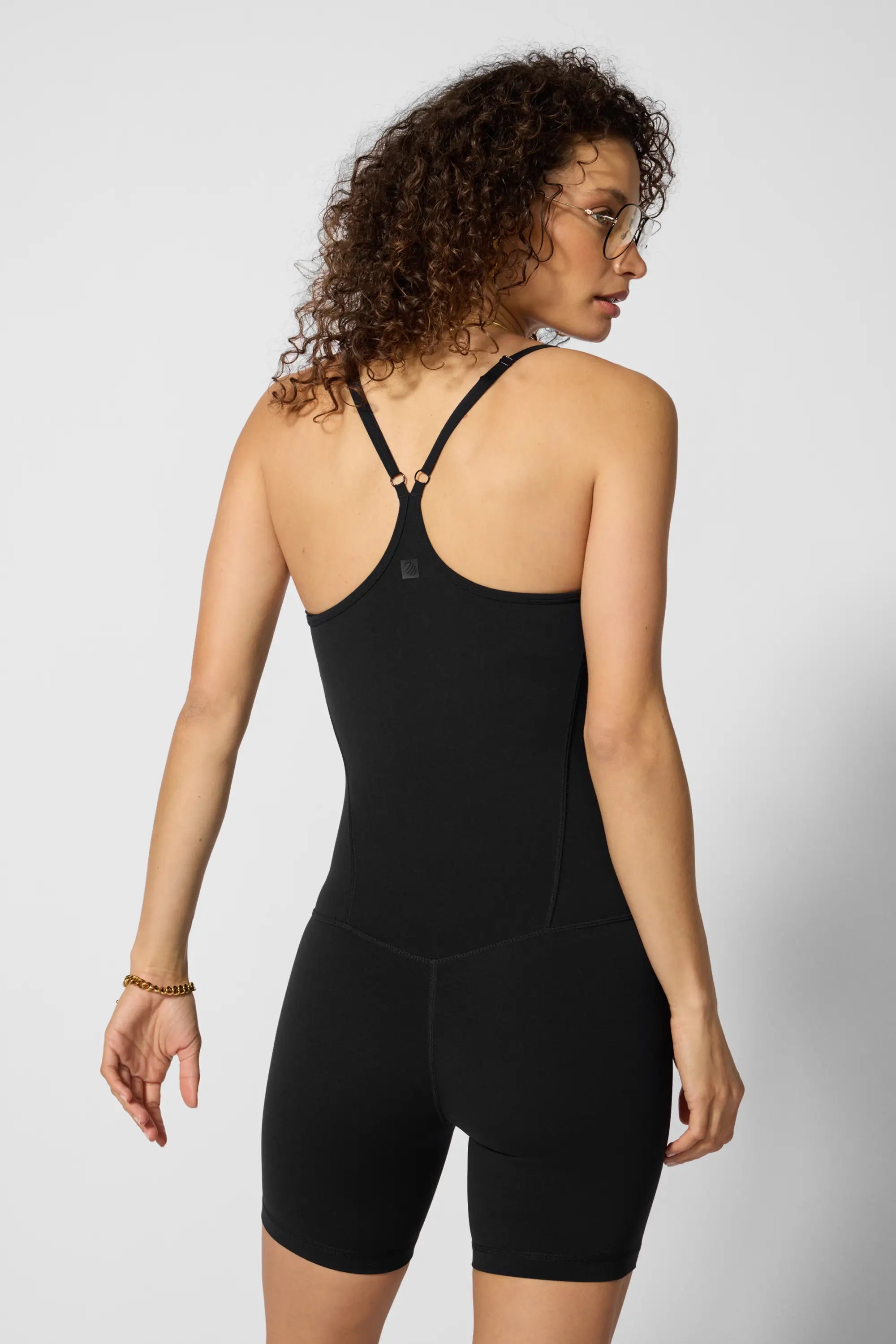 Cloud Short Tank Catsuit - Black