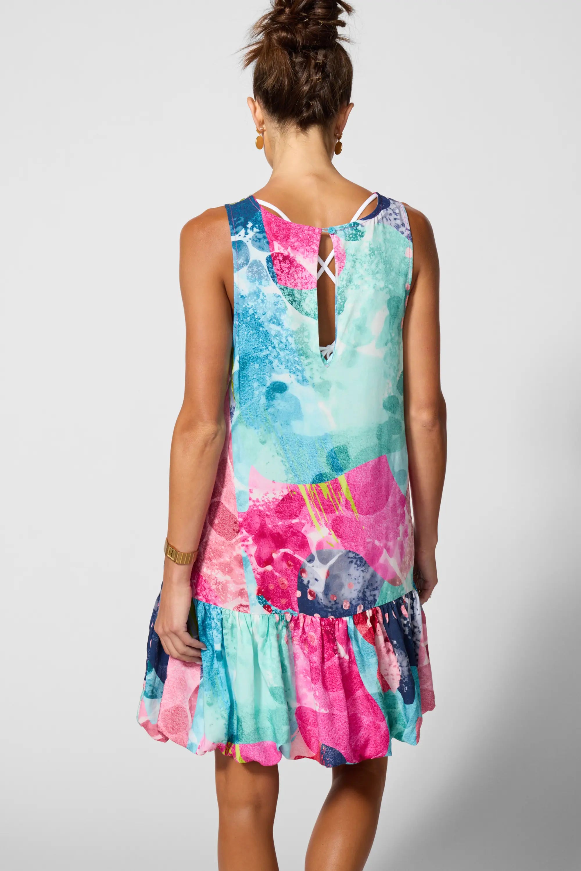 Peplum Dress - Sea Glass