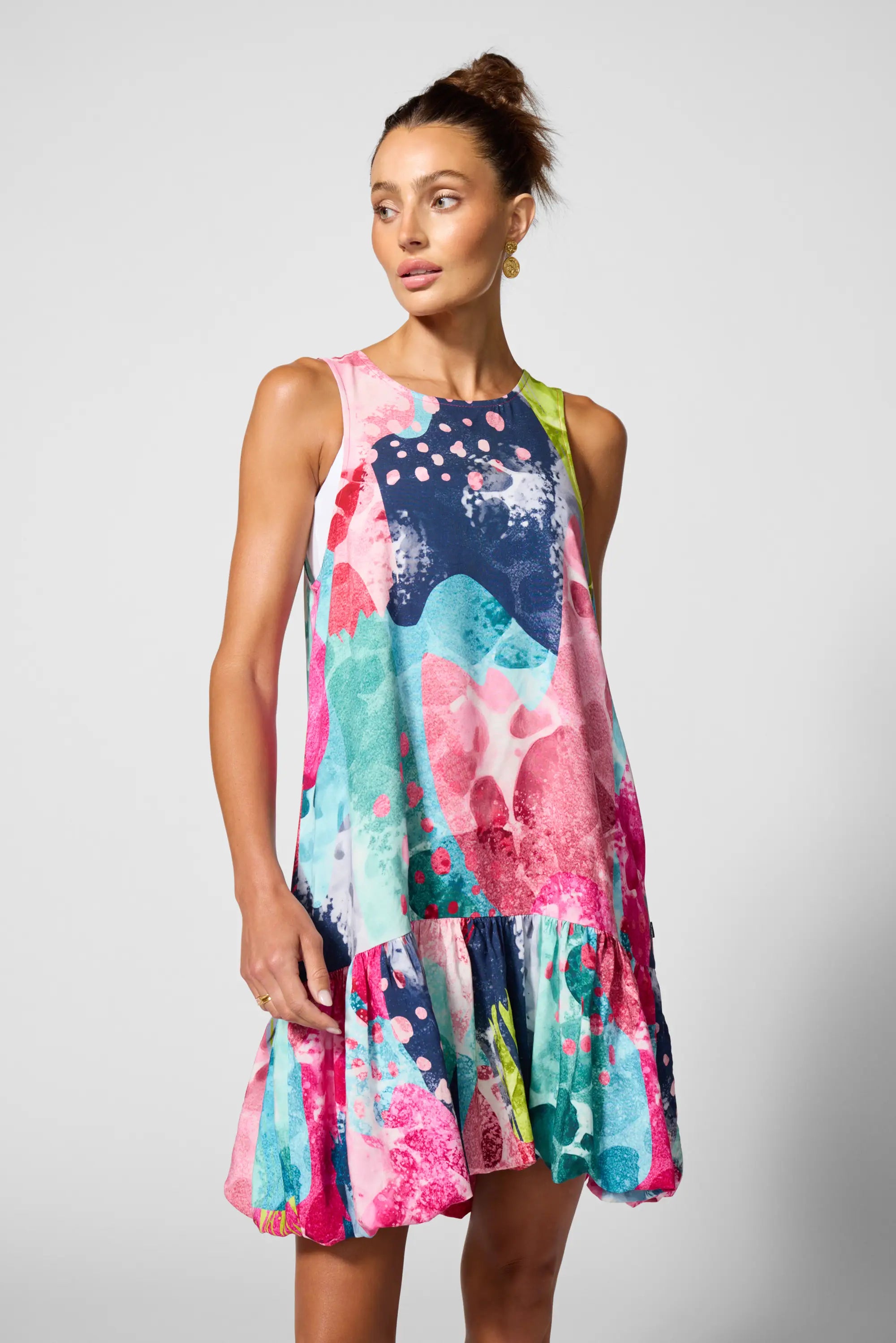 Peplum Dress - Sea Glass