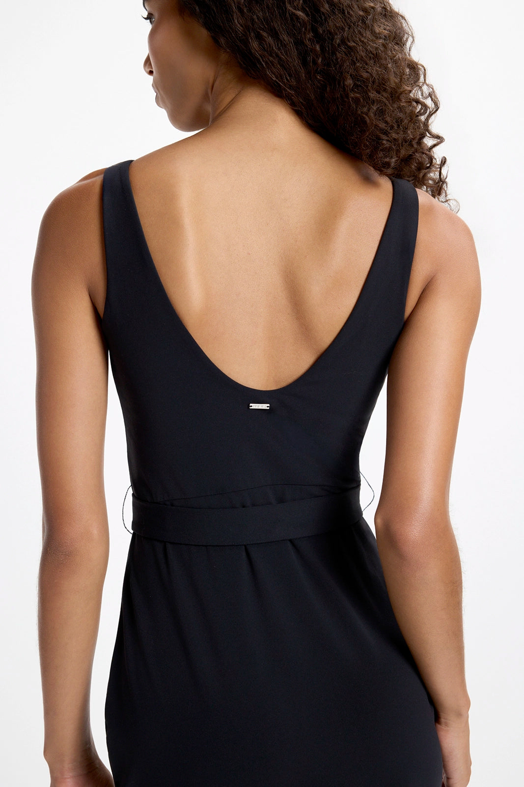 Cloud High Slit Dress - Black
