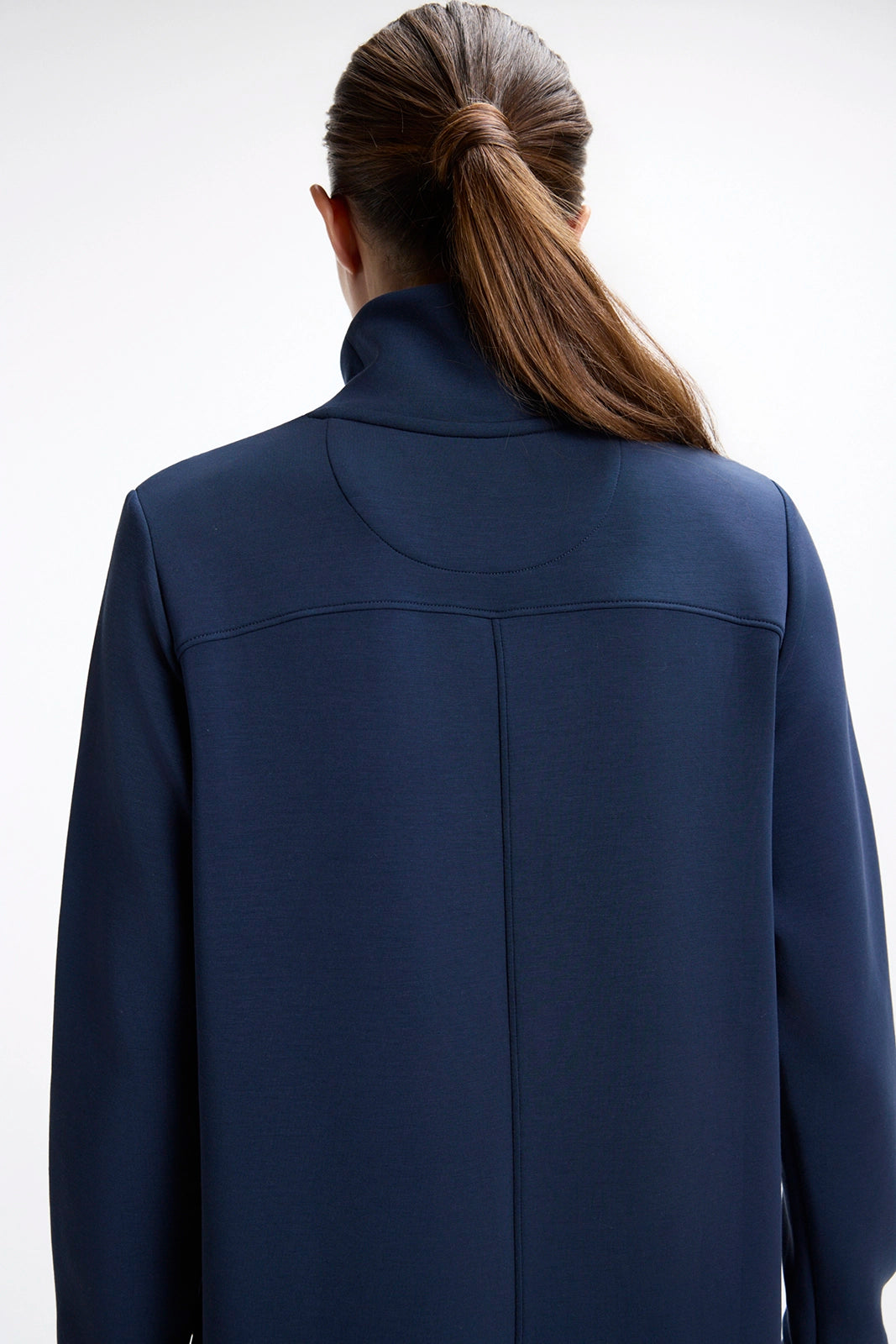 Dreamweave™ Long Sleeve Mock Neck Dress - Navy Blazer