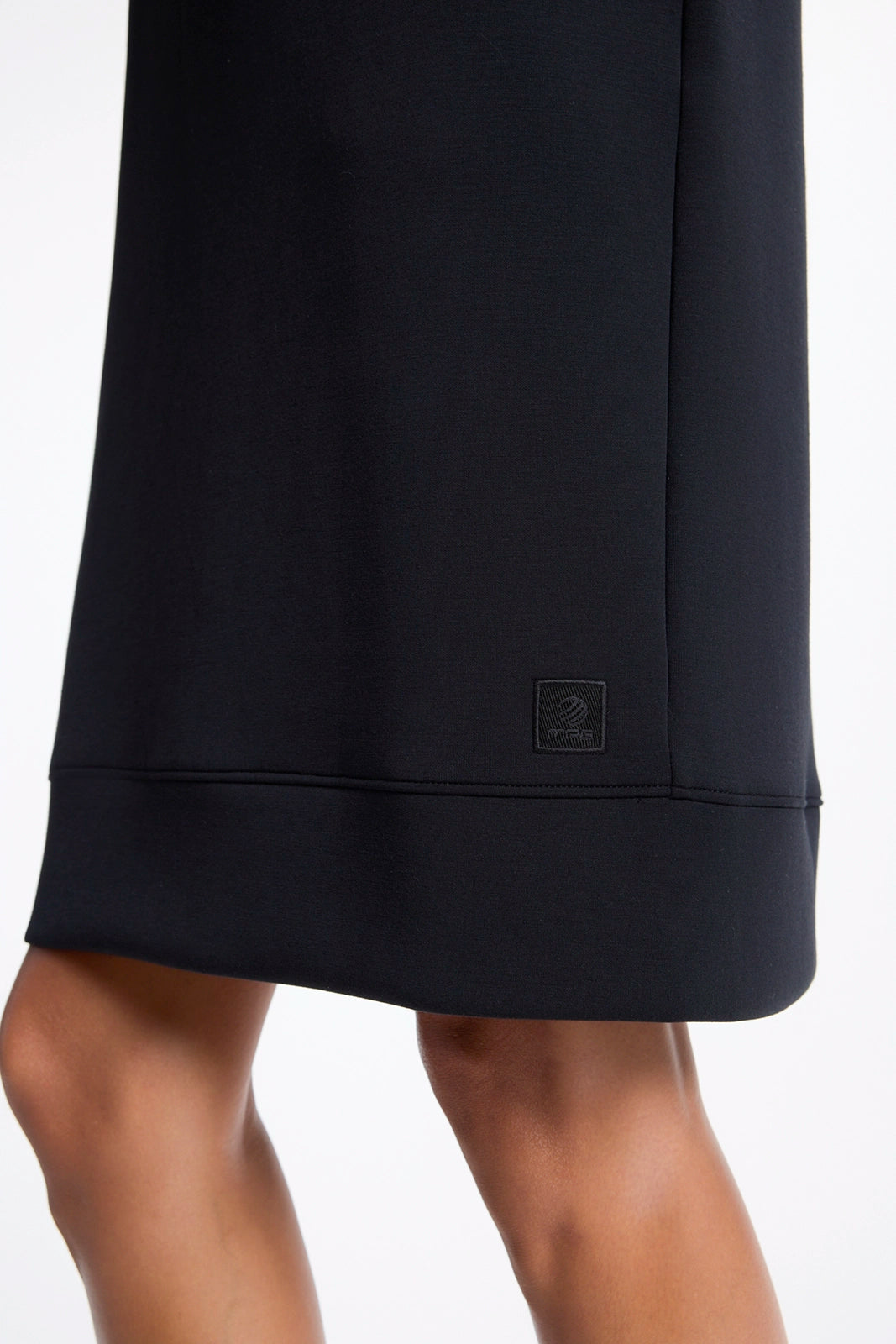 Dreamweave™ Long Sleeve Mock Neck Dress - Black