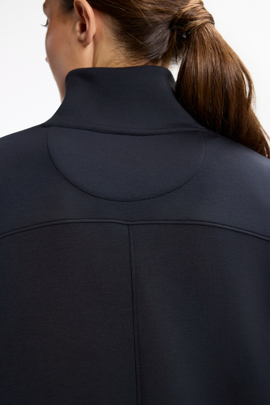 Dreamweave™ Long Sleeve Mock Neck Dress - Black