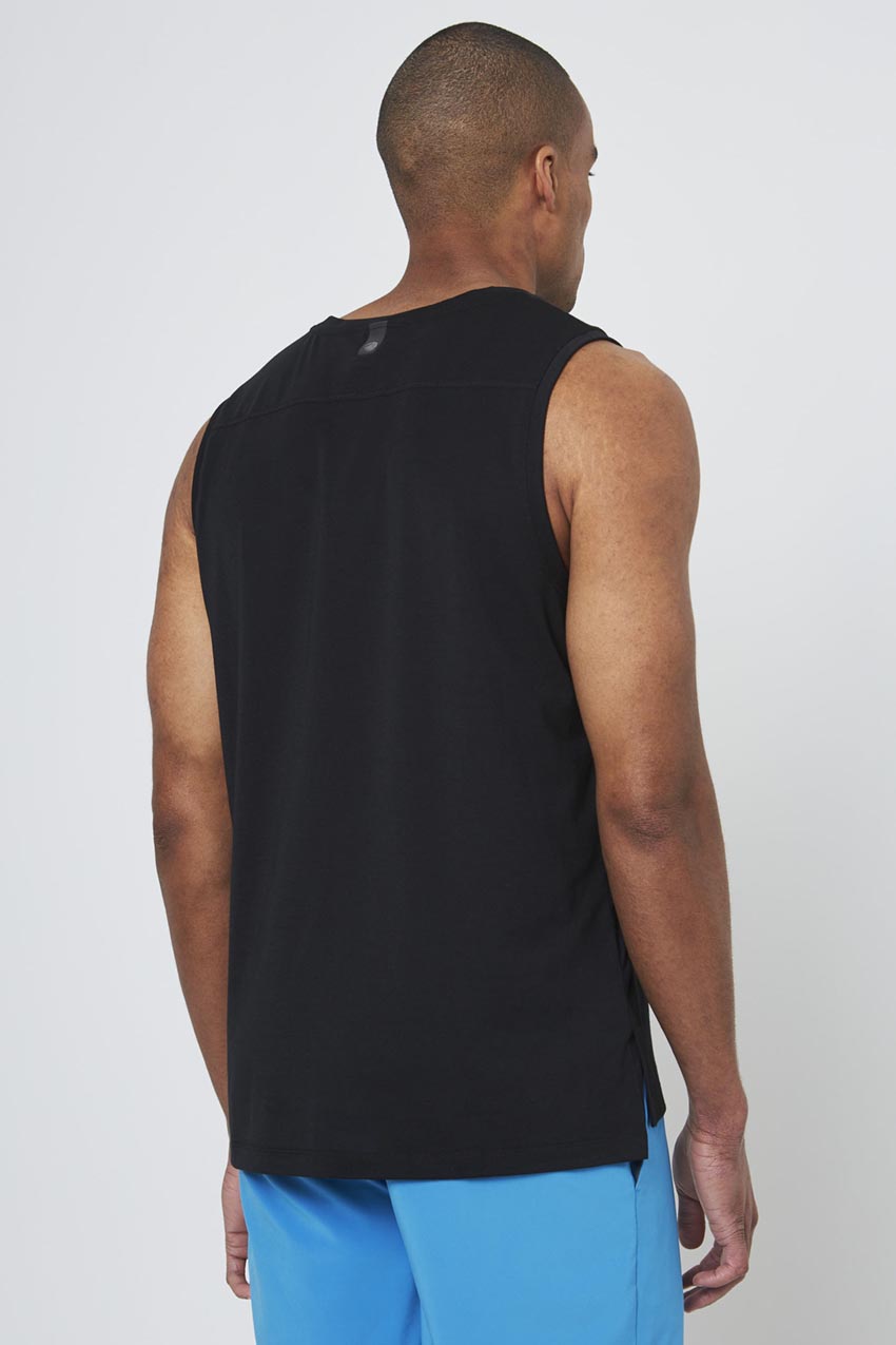 Dynamic Recycled Polyester Stink-Free Tank Top with Slits - Sale