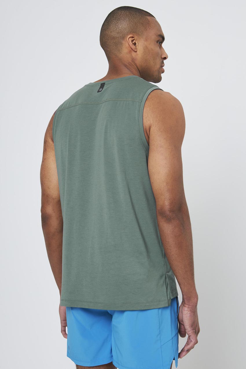 Dynamic Recycled Polyester Stink-Free Tank Top with Slits - Sale