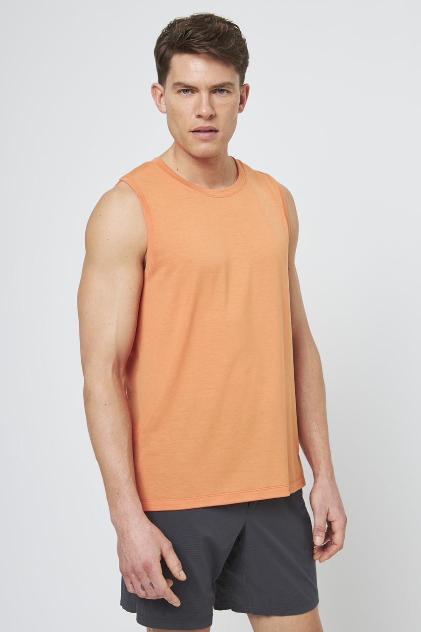 Dynamic Recycled Polyester Stink-Free Tank Top with Slits - Sale