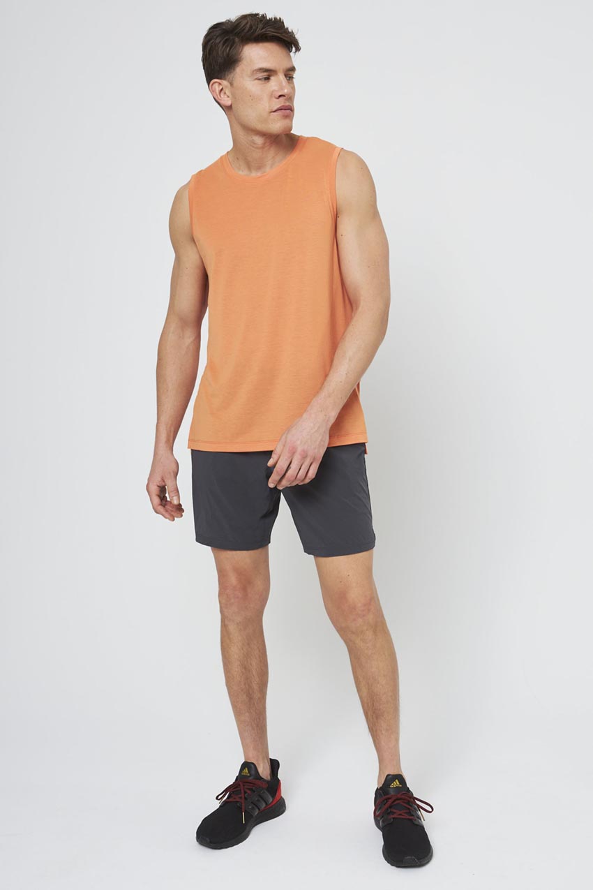 Dynamic Recycled Polyester Stink-Free Tank Top with Slits - Sale