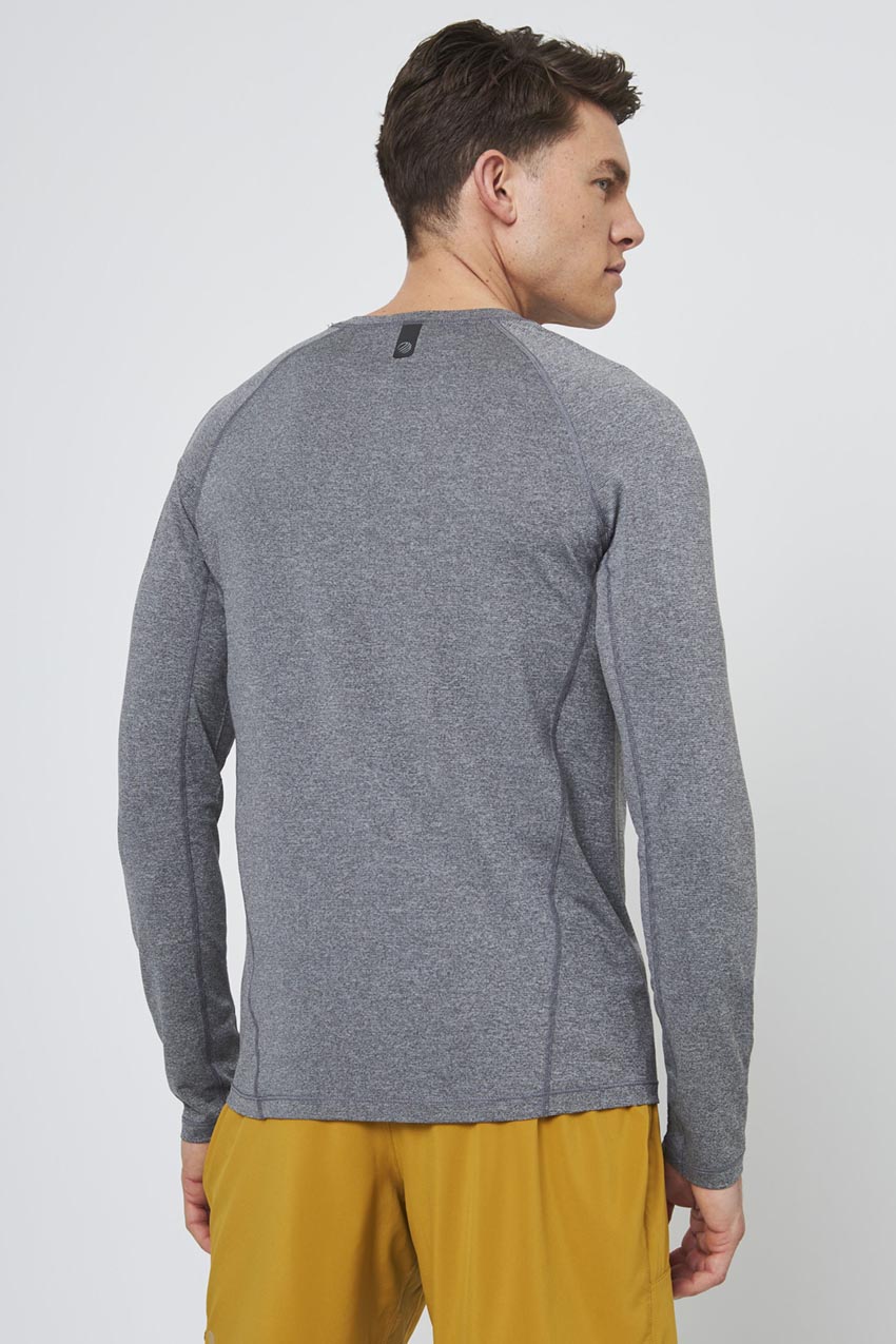 Conquer Crew Neck Long Sleeve Tech Shirt