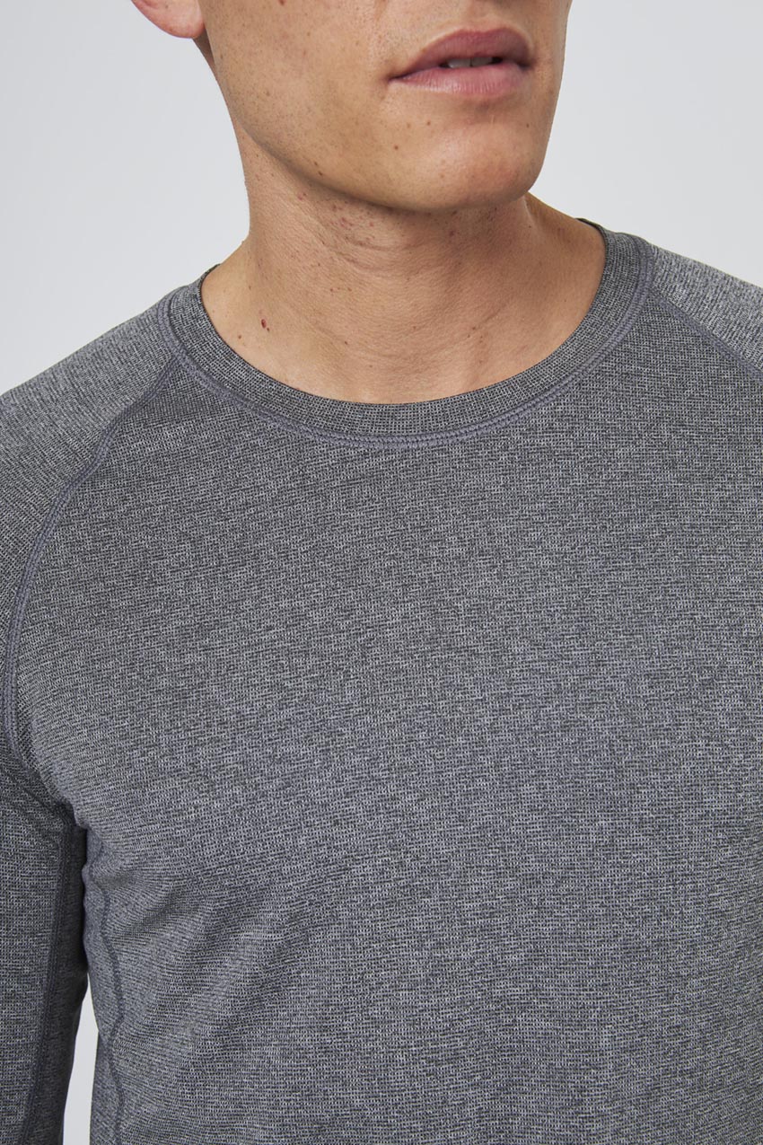 Conquer Crew Neck Long Sleeve Tech Shirt