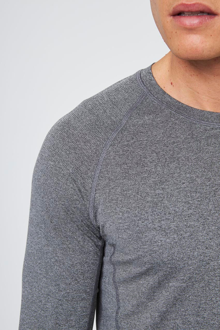 Conquer Crew Neck Long Sleeve Tech Shirt