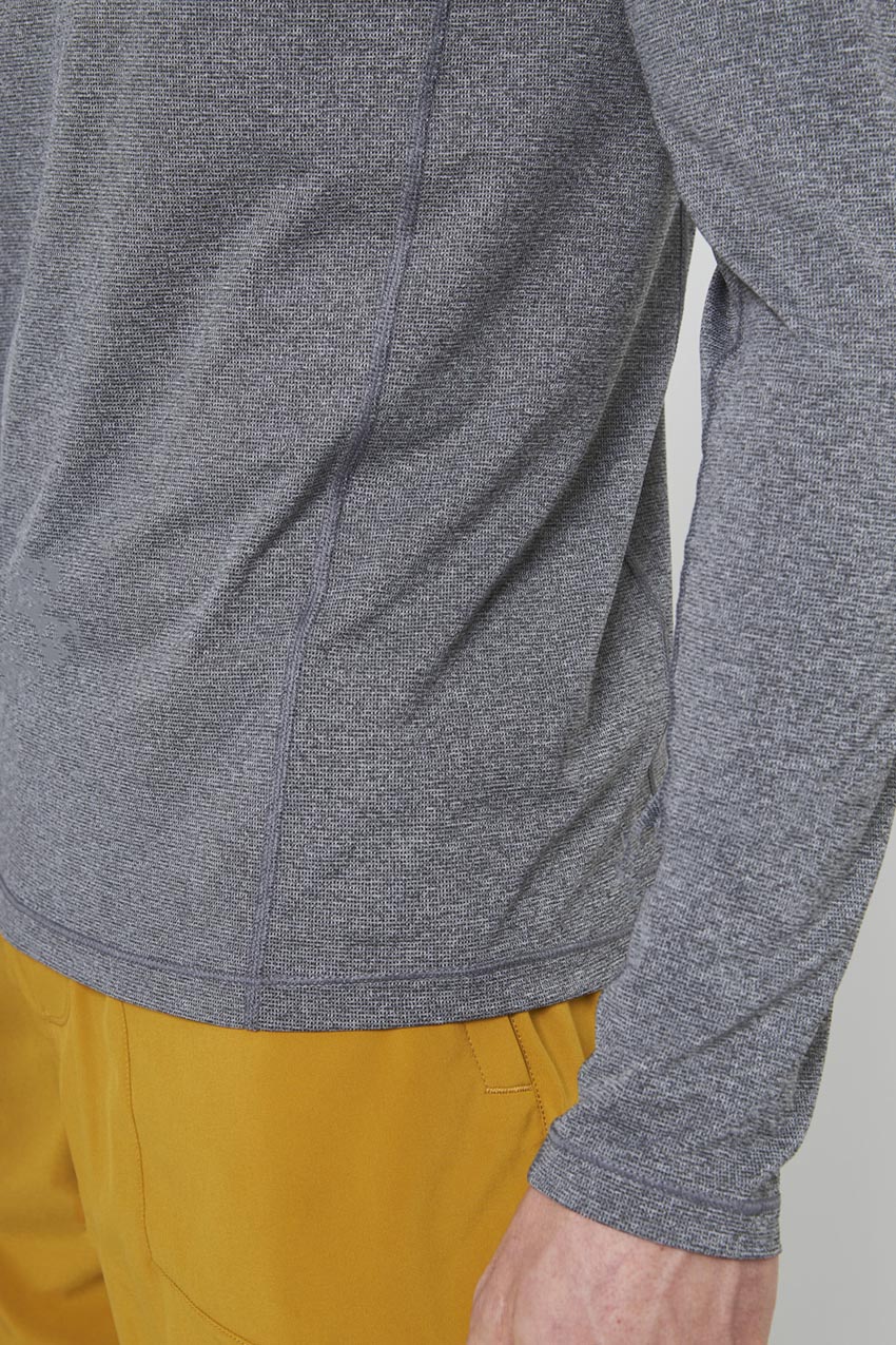Conquer Crew Neck Long Sleeve Tech Shirt