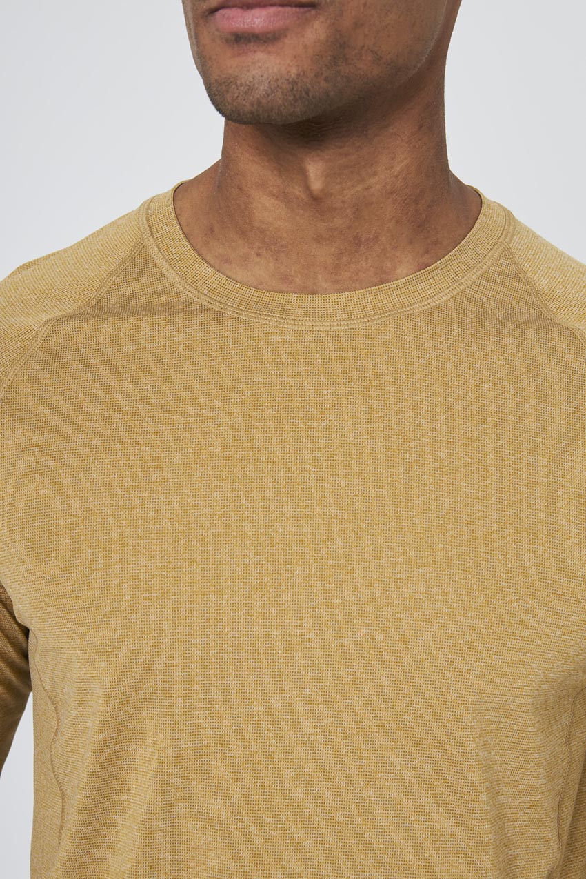 Conquer Crew Neck Long Sleeve Tech Shirt