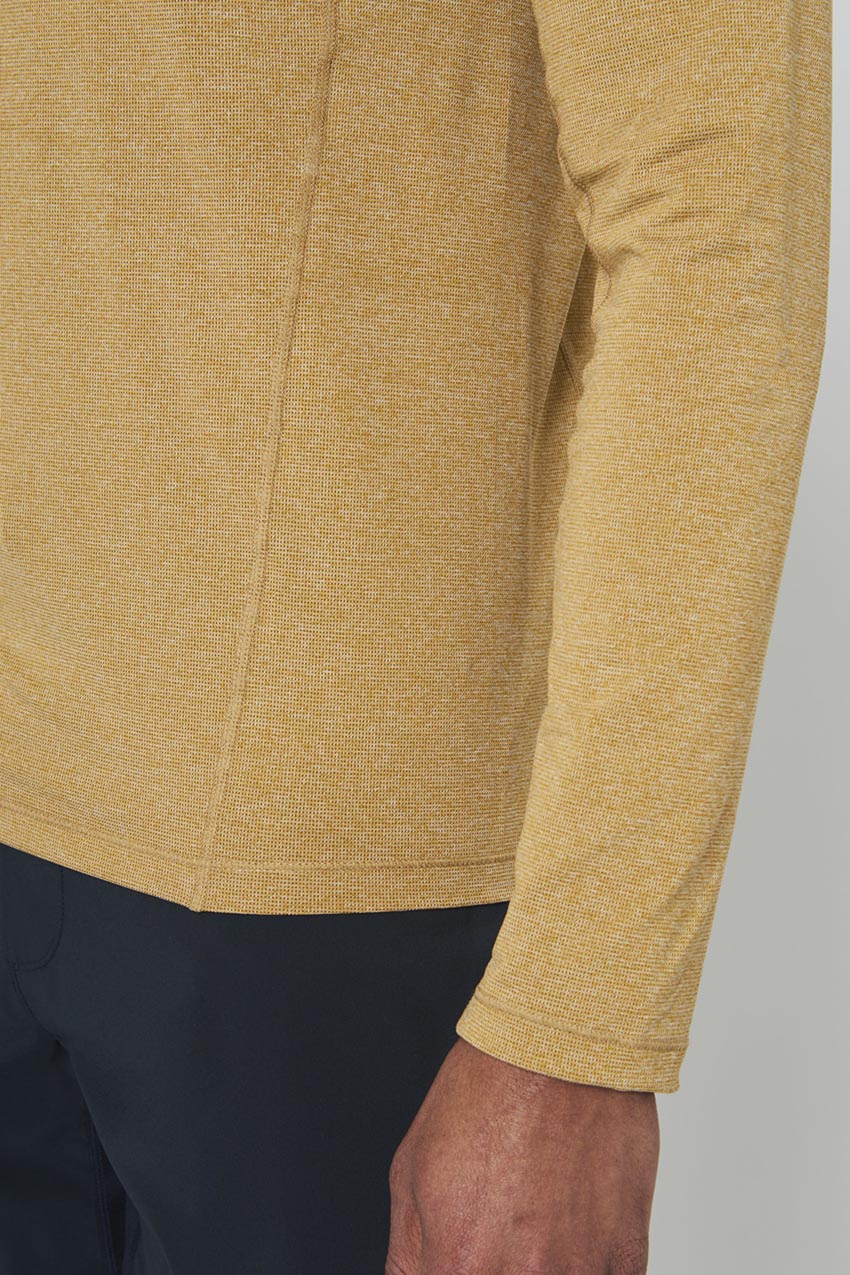 Conquer Crew Neck Long Sleeve Tech Shirt