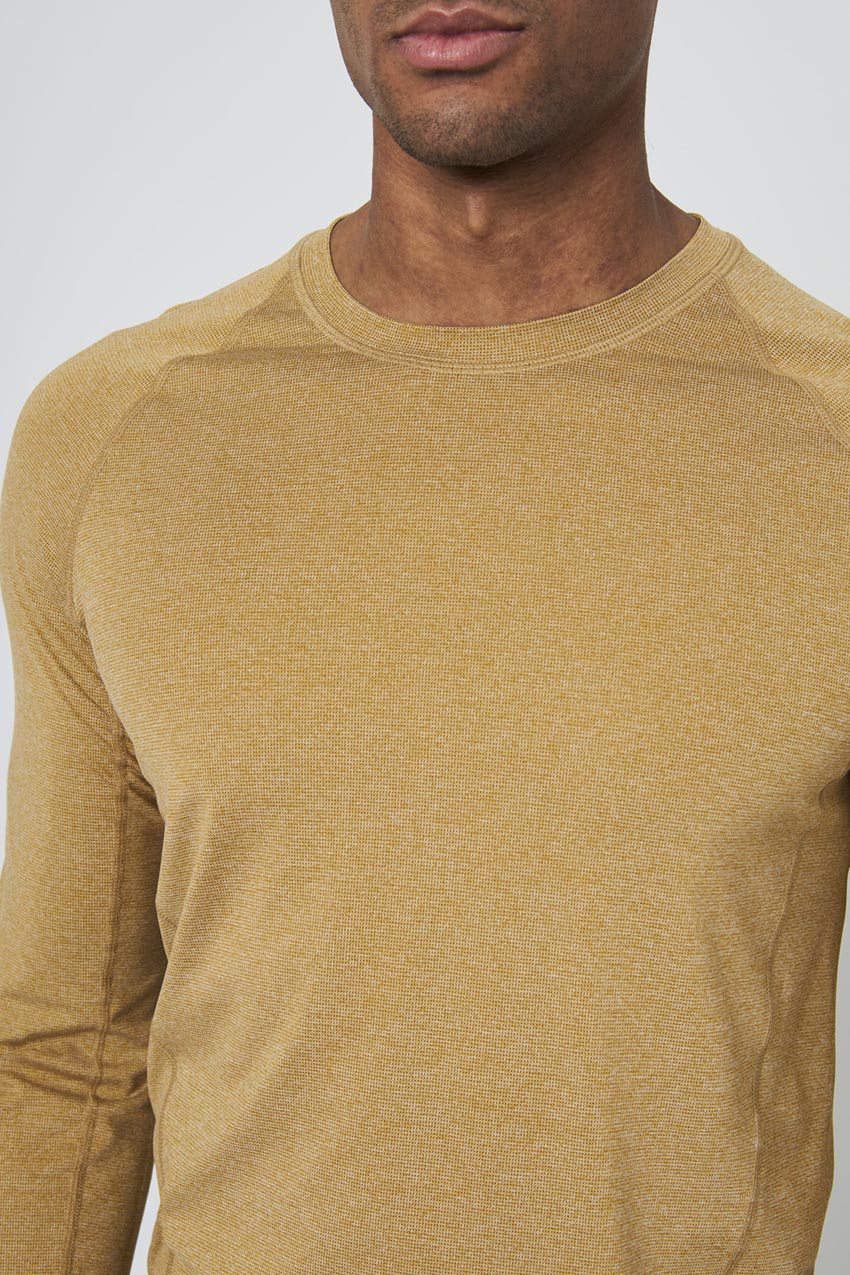Conquer Crew Neck Long Sleeve Tech Shirt