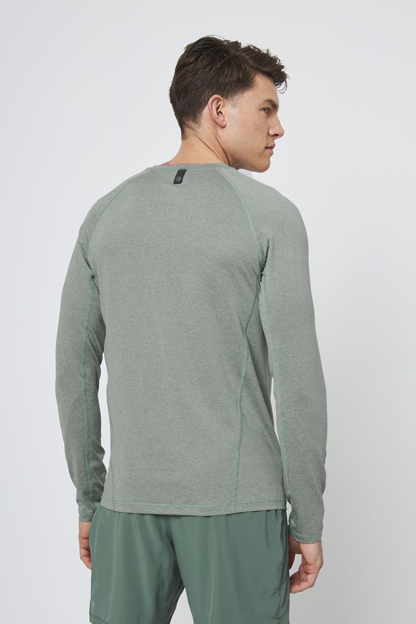 Conquer Crew Neck Long Sleeve Tech Shirt