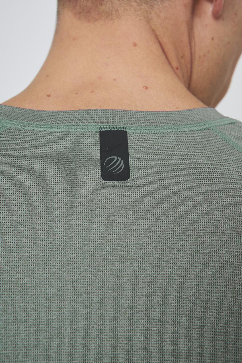 Conquer Crew Neck Long Sleeve Tech Shirt