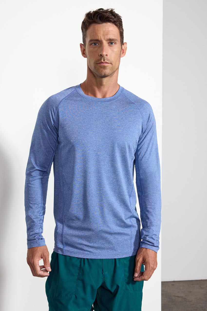 Conquer Crew Neck Long Sleeve Tech Shirt