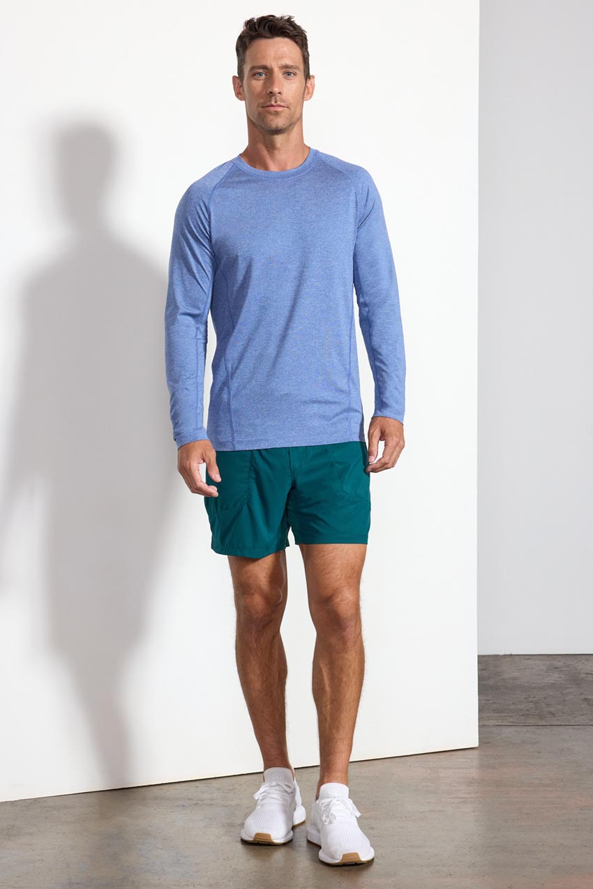 Conquer Crew Neck Long Sleeve Tech Shirt