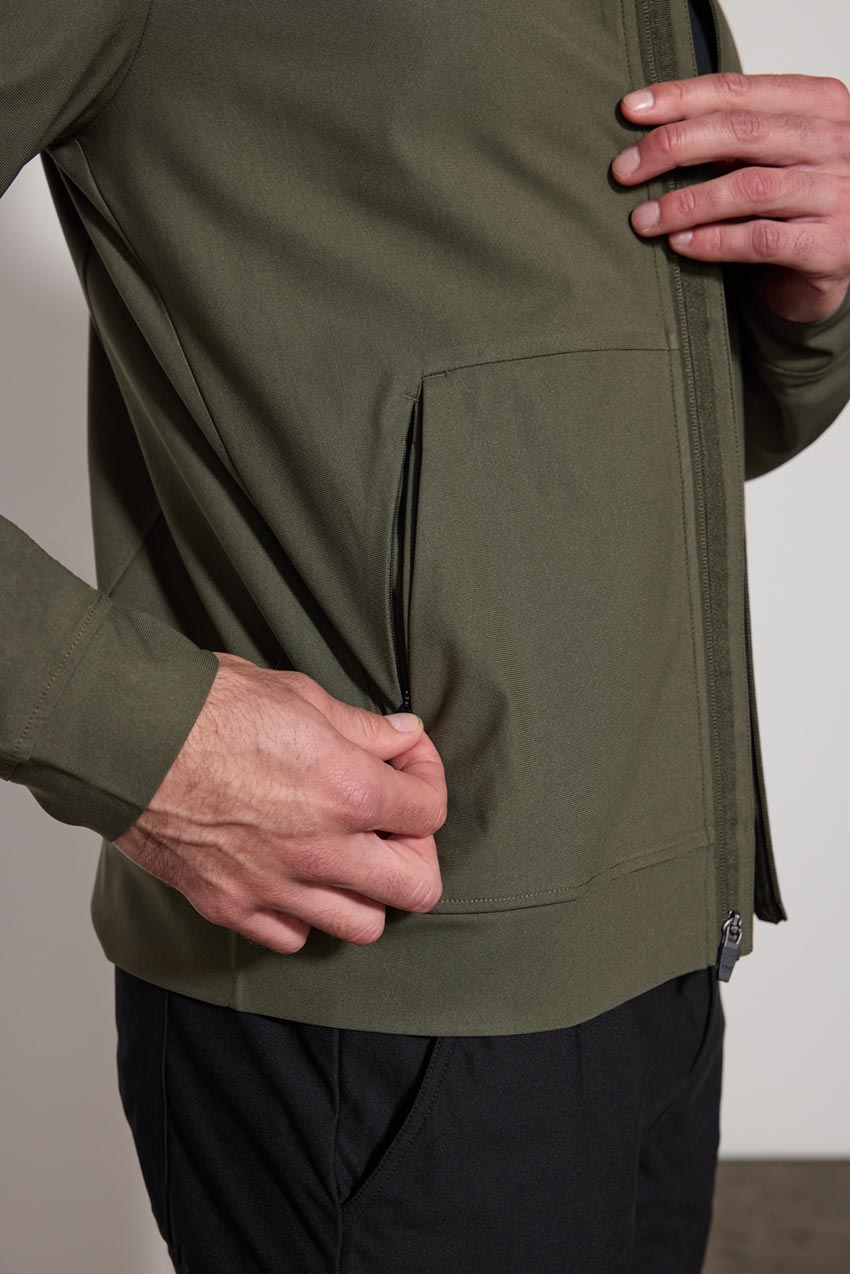 Limitless Recycled Polyester Warp Knit Full-Zip Jacket