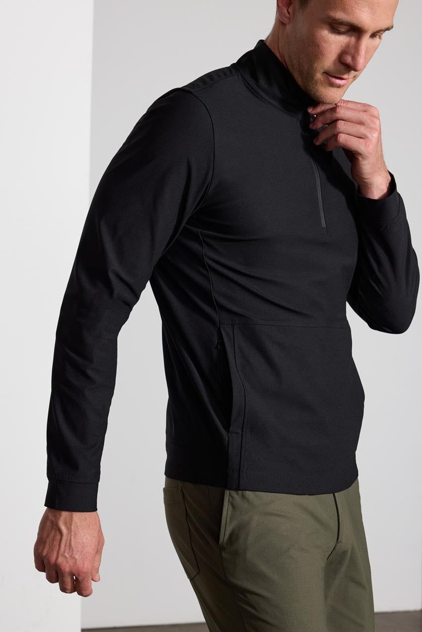 Limitless Warp Knit Half-Zip Pullover