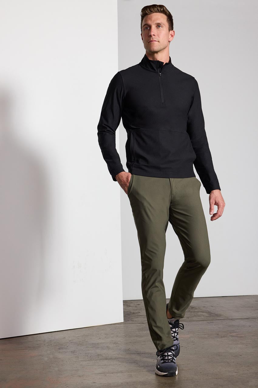 Limitless Warp Knit Half-Zip Pullover