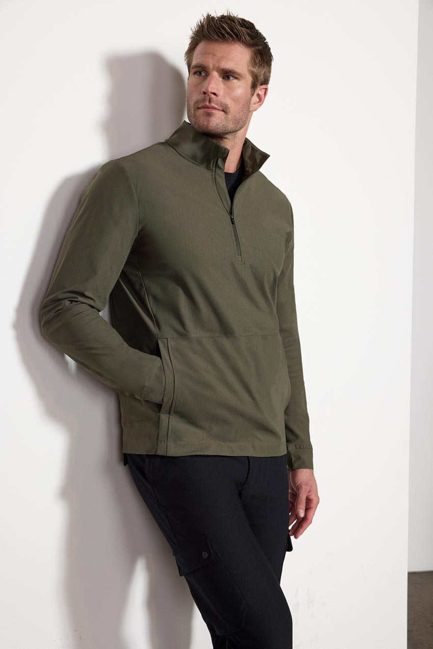 Limitless Warp Knit Half-Zip Pullover