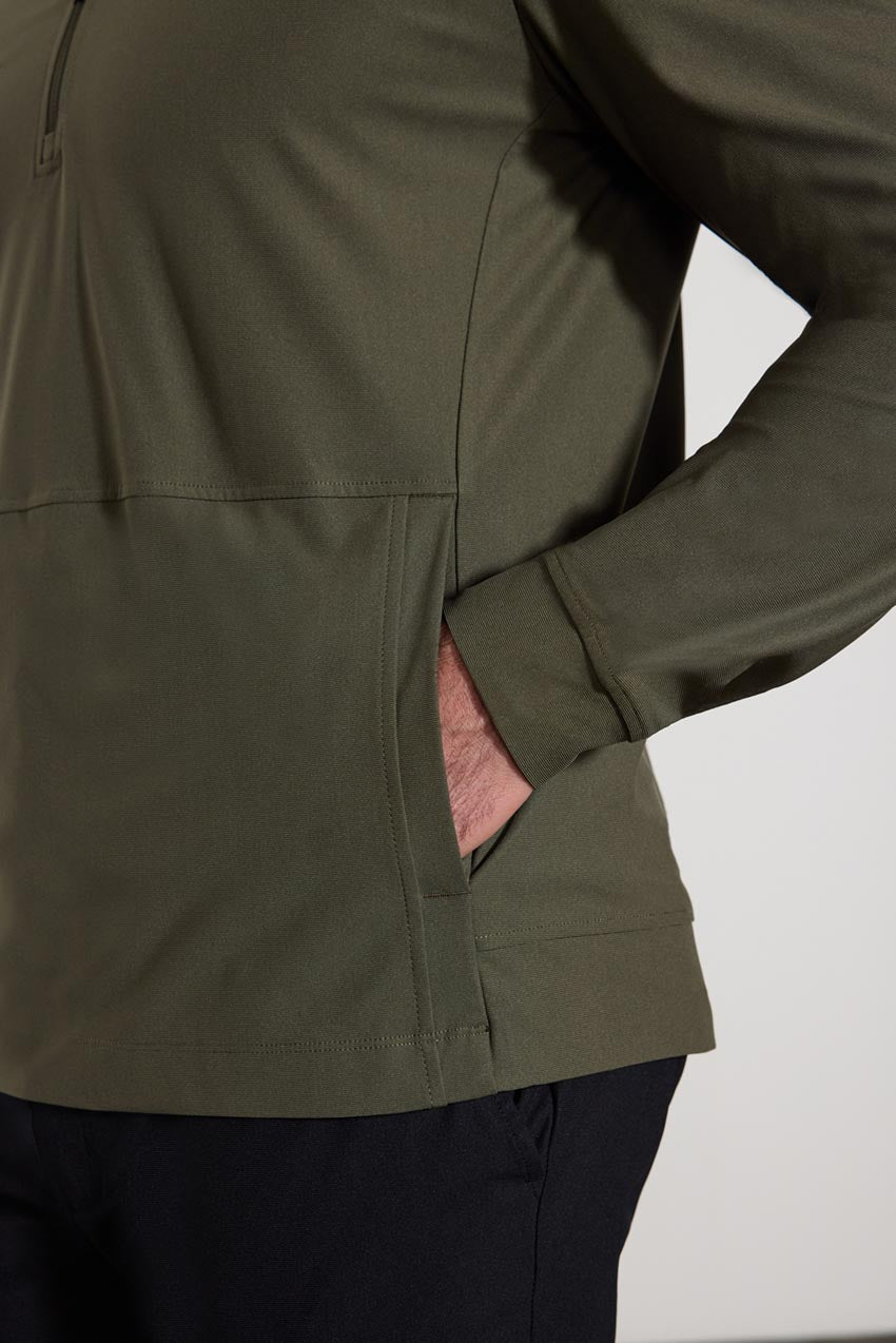Limitless Warp Knit Half-Zip Pullover