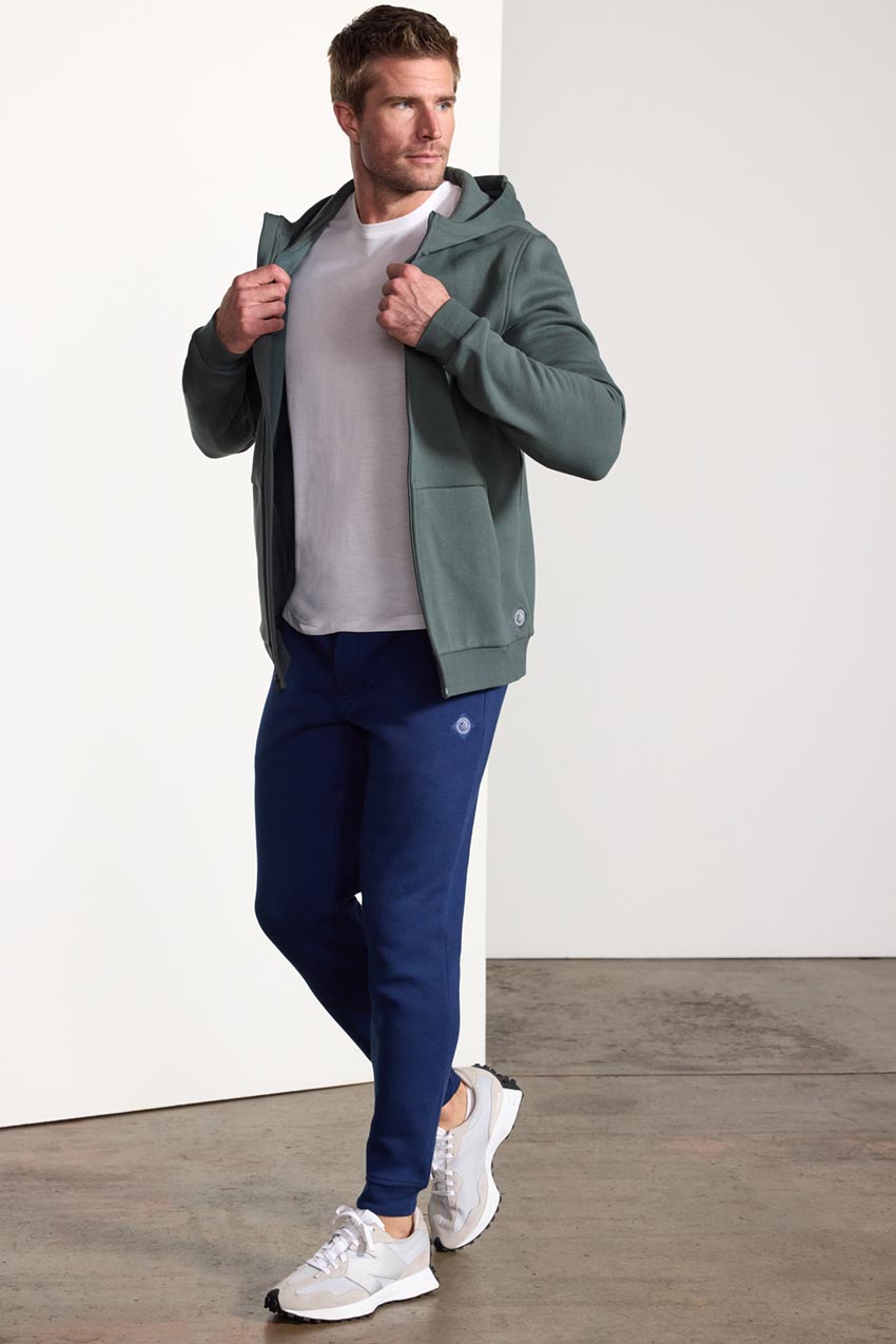 Men's Luxefleece Zip-Up Hoodie - Bay Leaf