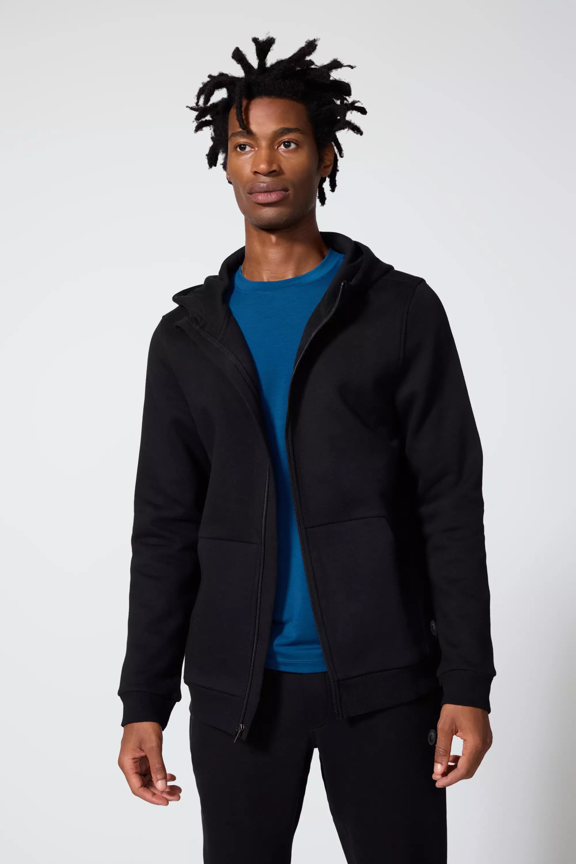 Men's Luxefleece Zip-Up Hoodie - Black