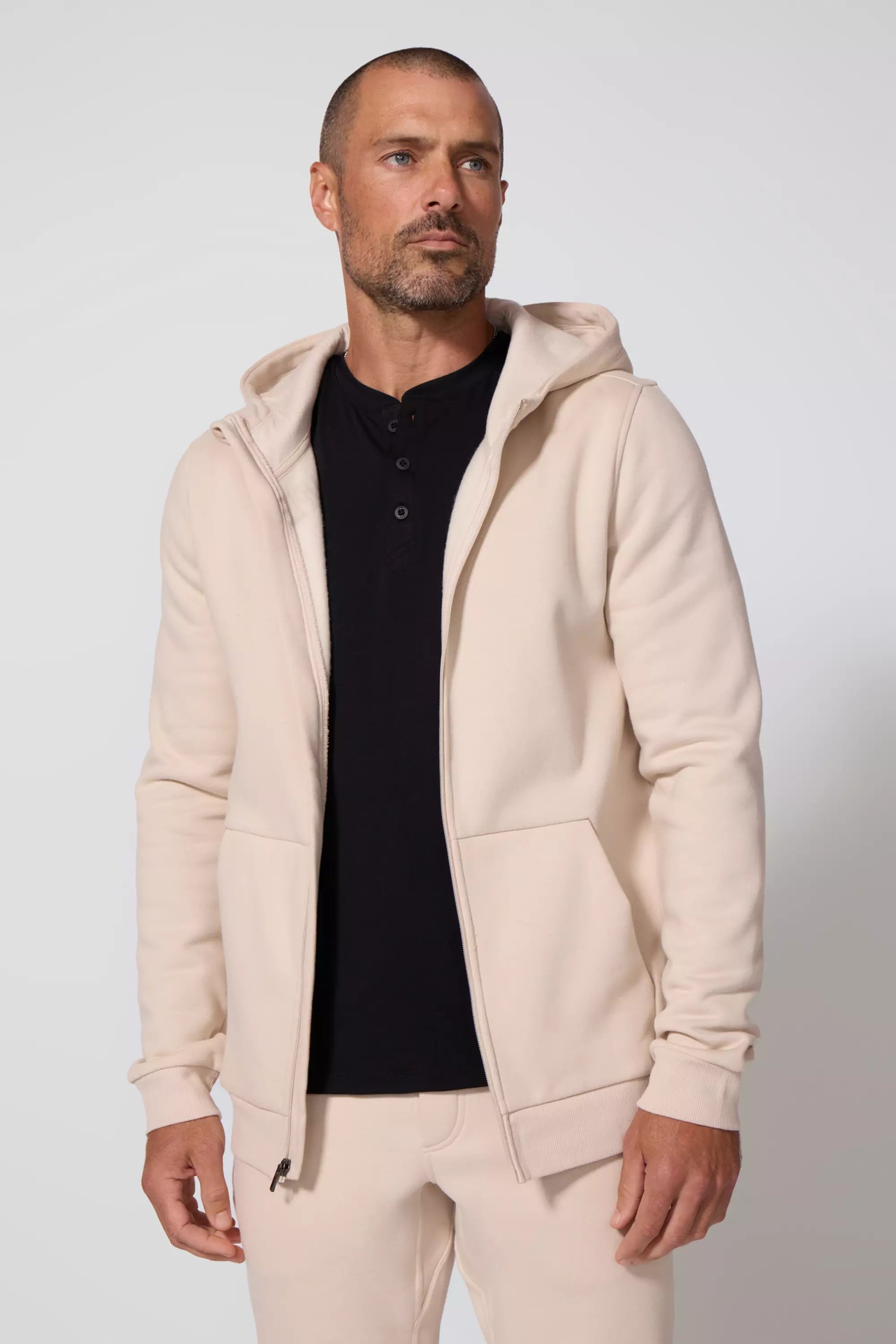Fleece zip up hoodie mens hot sale
