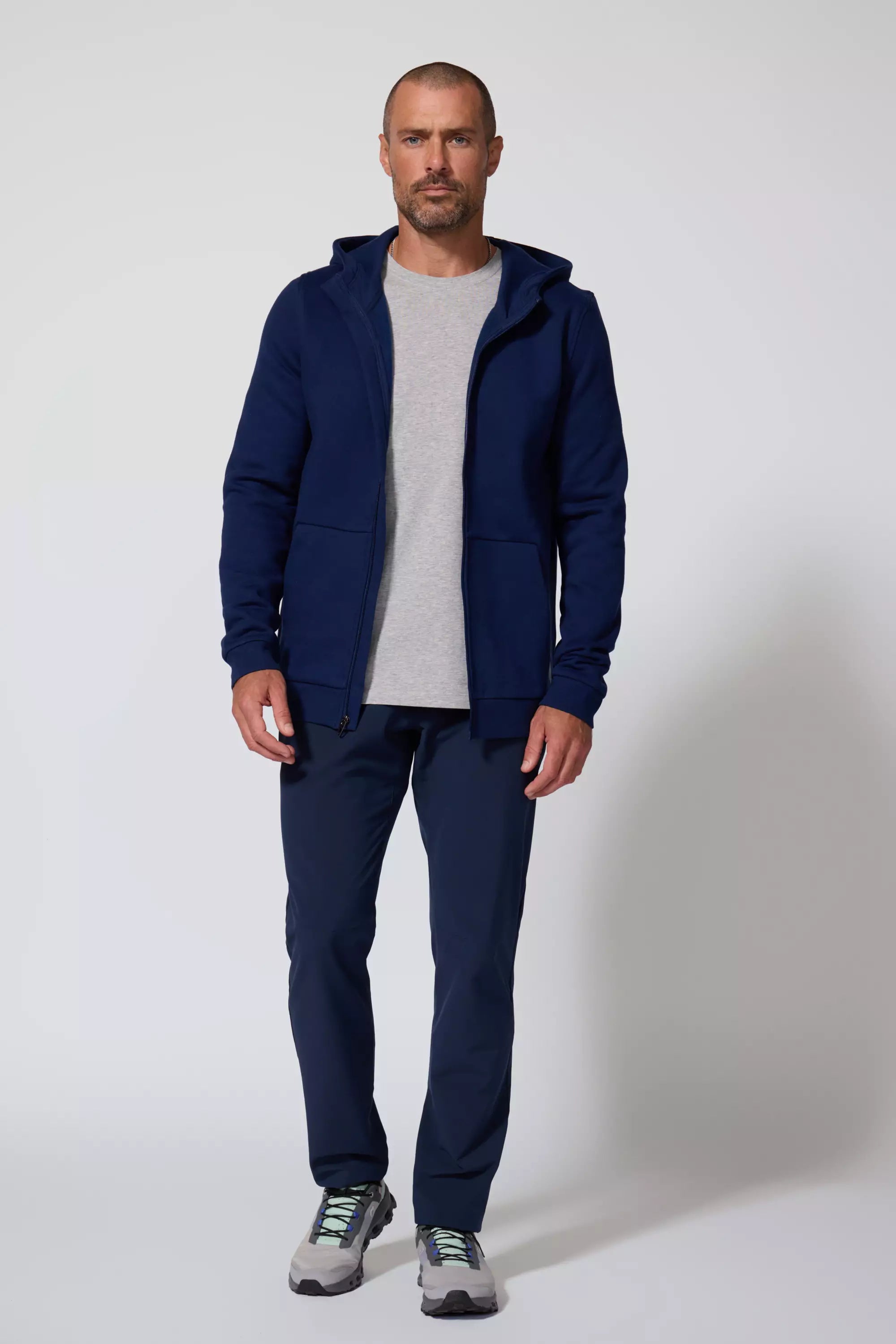Men's Luxefleece Zip-Up Hoodie - Navy